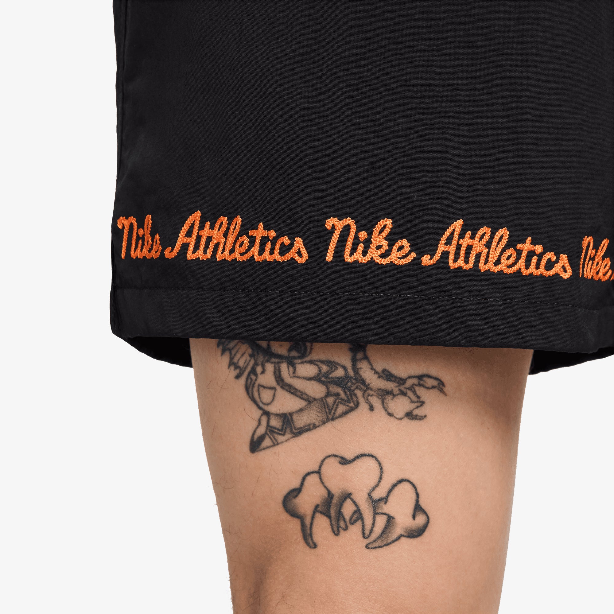 Nike | CLUB FLEECE FLOW SHORTS { BLACK/WHITE - Image 4