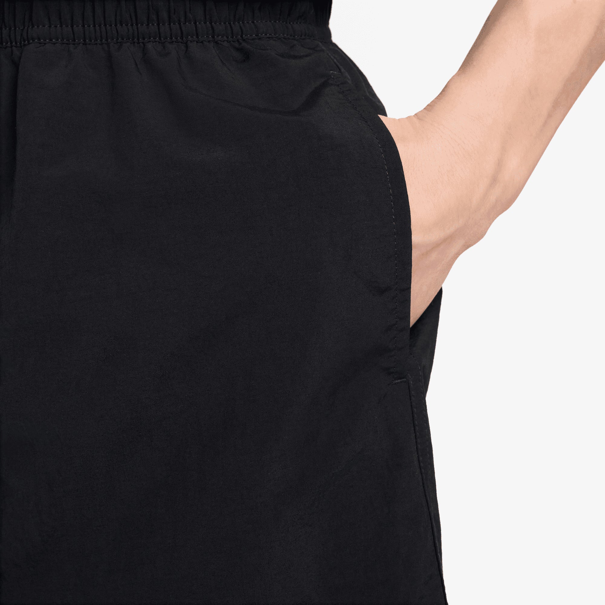 Nike | CLUB FLEECE FLOW SHORTS { BLACK/WHITE - Image 5