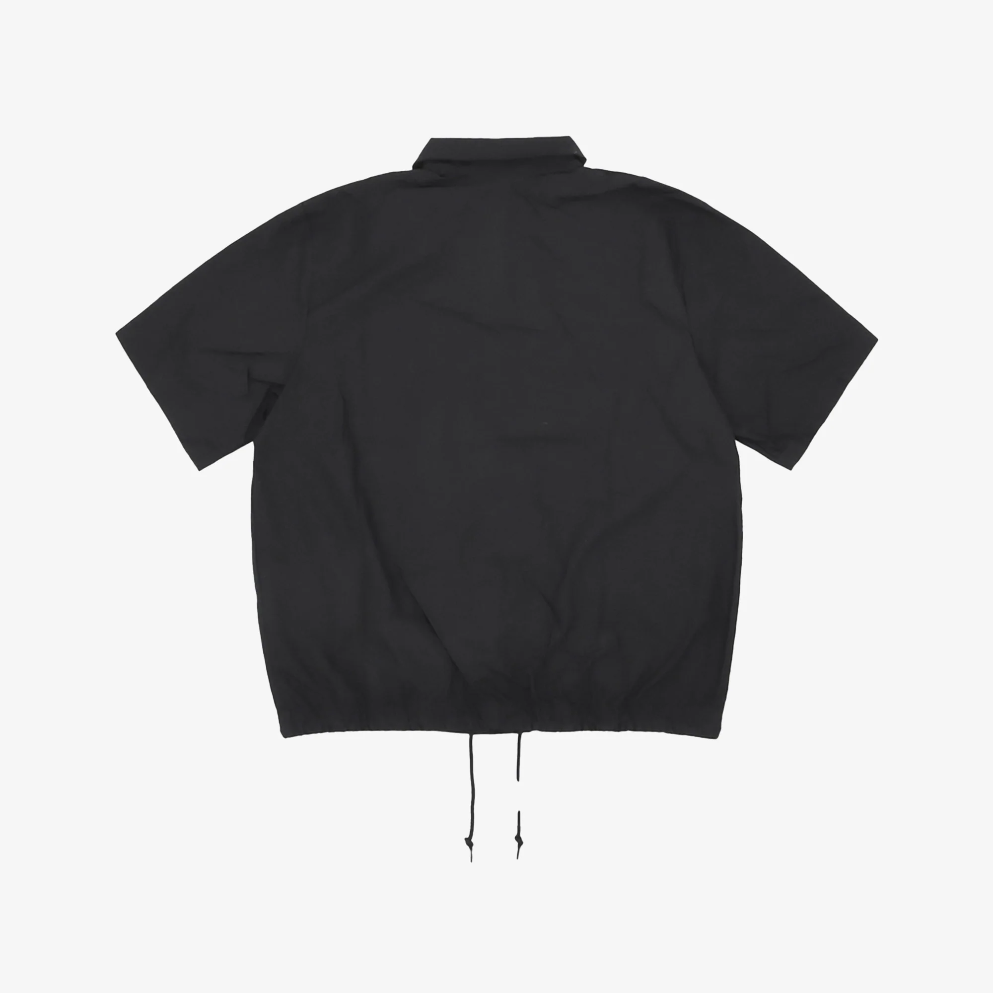 NIKE | CLUB OXFORD BUTTON-UP SHIRT { BLACK/WHITE - Image 4