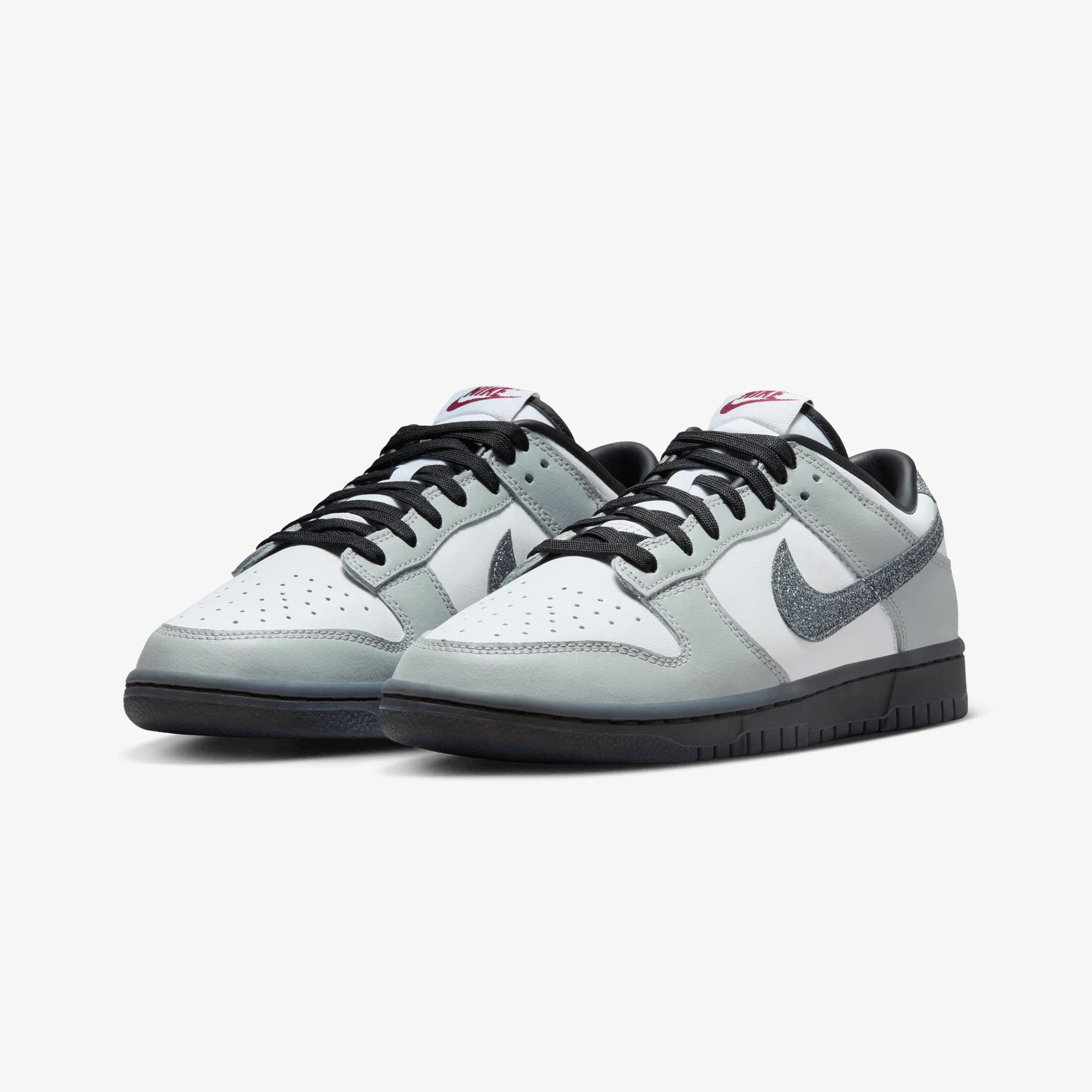 NIKE | DUNK LOW LX { WHITE/MULTI-COLOR-WHITE-LT SMOKE GREY - Image 3