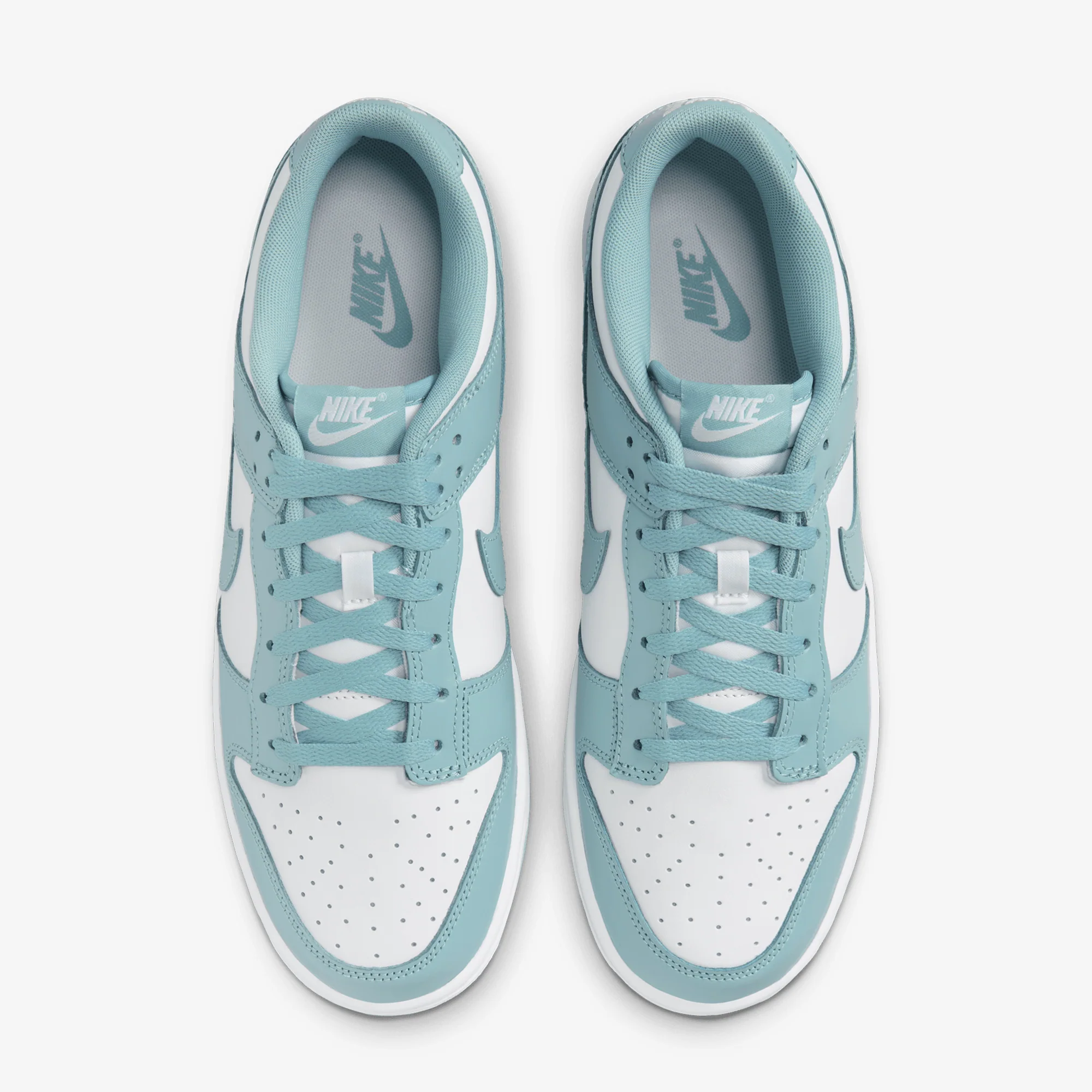 NIKE | DUNK LOW RETRO { WHITE/DENIM TURQ - Image 2