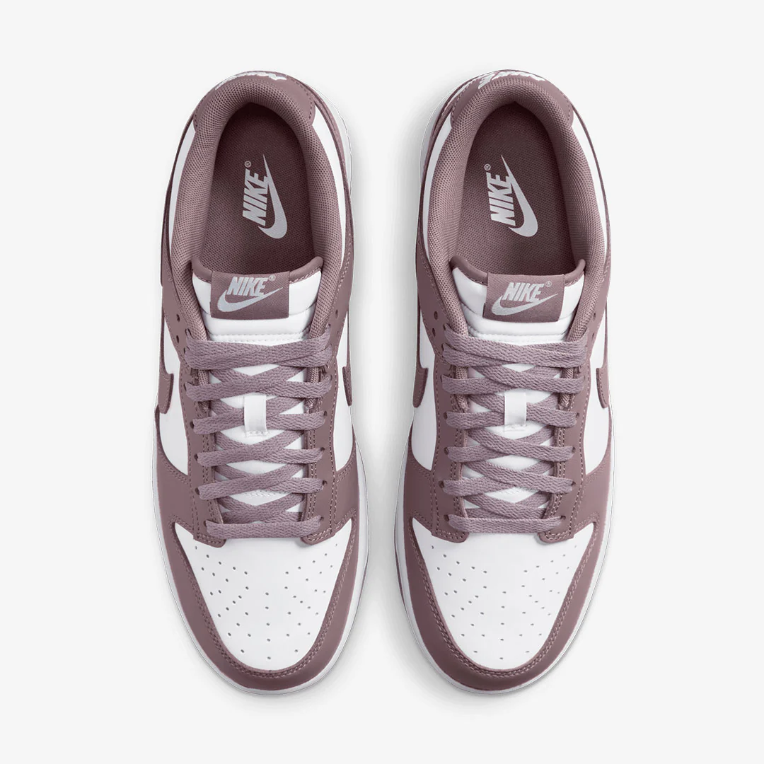 NIKE | DUNK LOW RETRO { WHITE/WHITE/TAUPE GREY - Image 2
