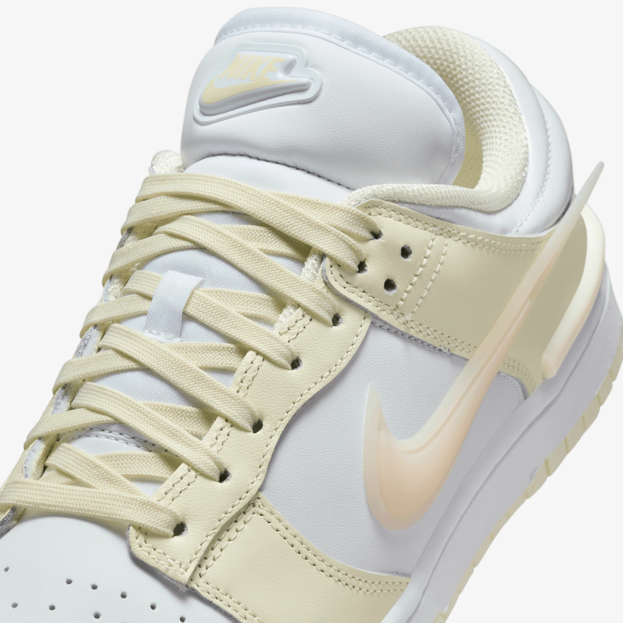 Nike | DUNK LOW TWIST { COCONUT MILK/GUAVA ICE-WHITE - Image 5