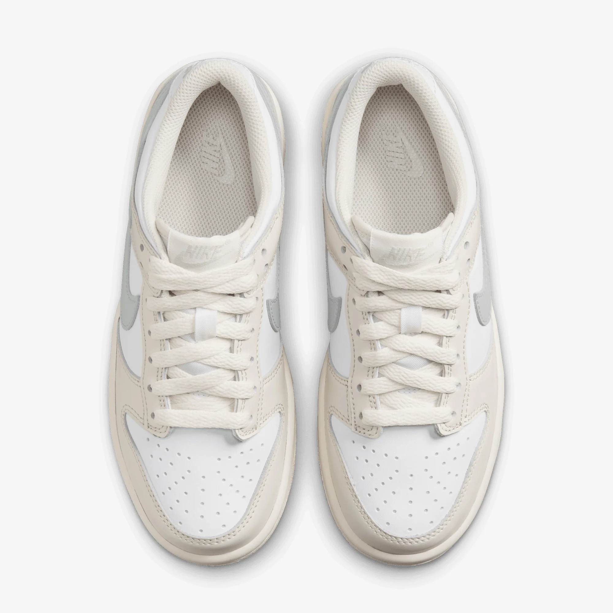 Nike | DUNK LOW { WHITE/LIGHT SILVER-PHANTOM - Image 2