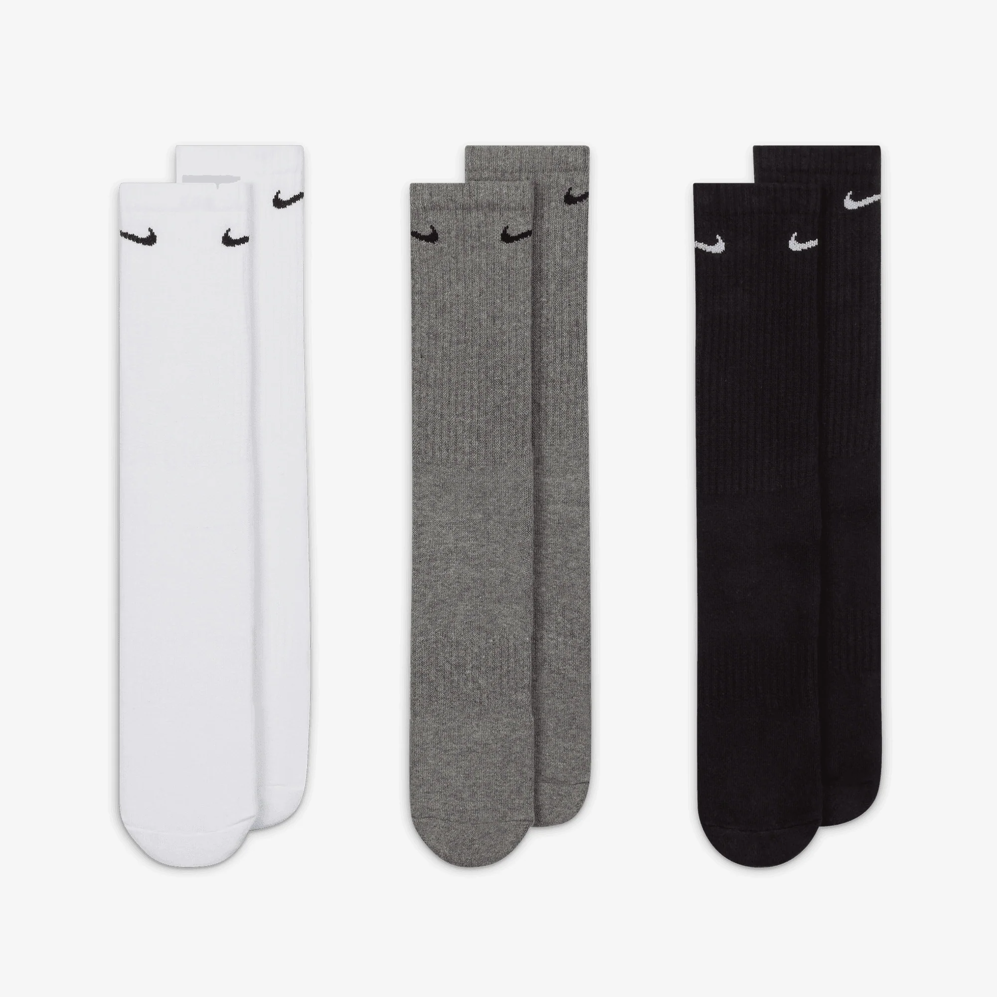 NIKE | EVERYDAY CUSHIONED TRAINING CREW SOCKS (3 PAIRS) { MULTI-COLOR - Image 2