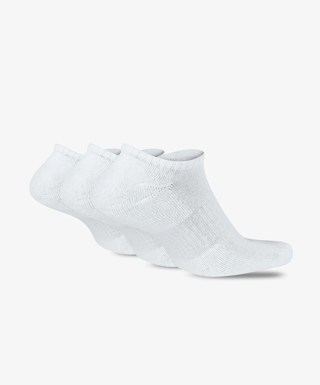 NIKE | EVERYDAY CUSHIONED TRAINING NO-SHOW SOCKS { WHITE/BLACK - Image 2