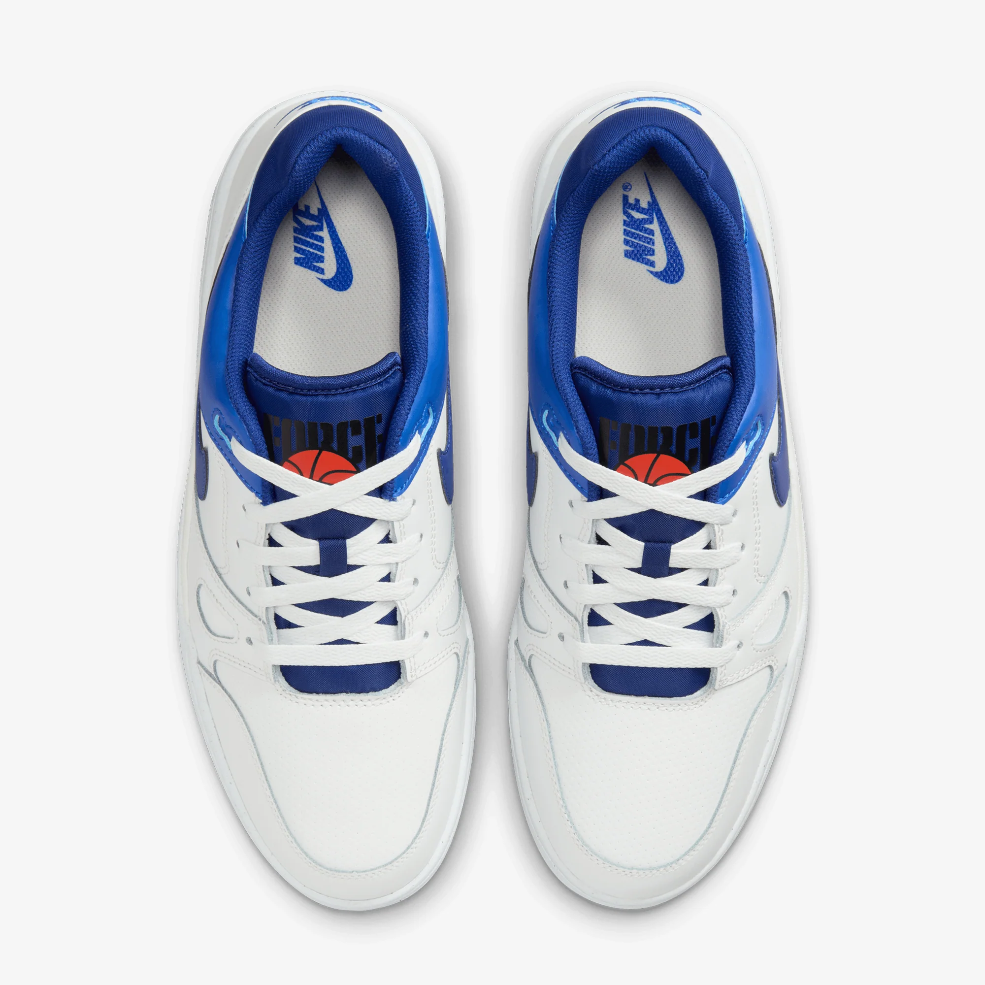 NIKE | FULL FORCE LOW { SUMMIT WHITE/DEEP ROYAL BLUE-RACER BLUE - Image 2