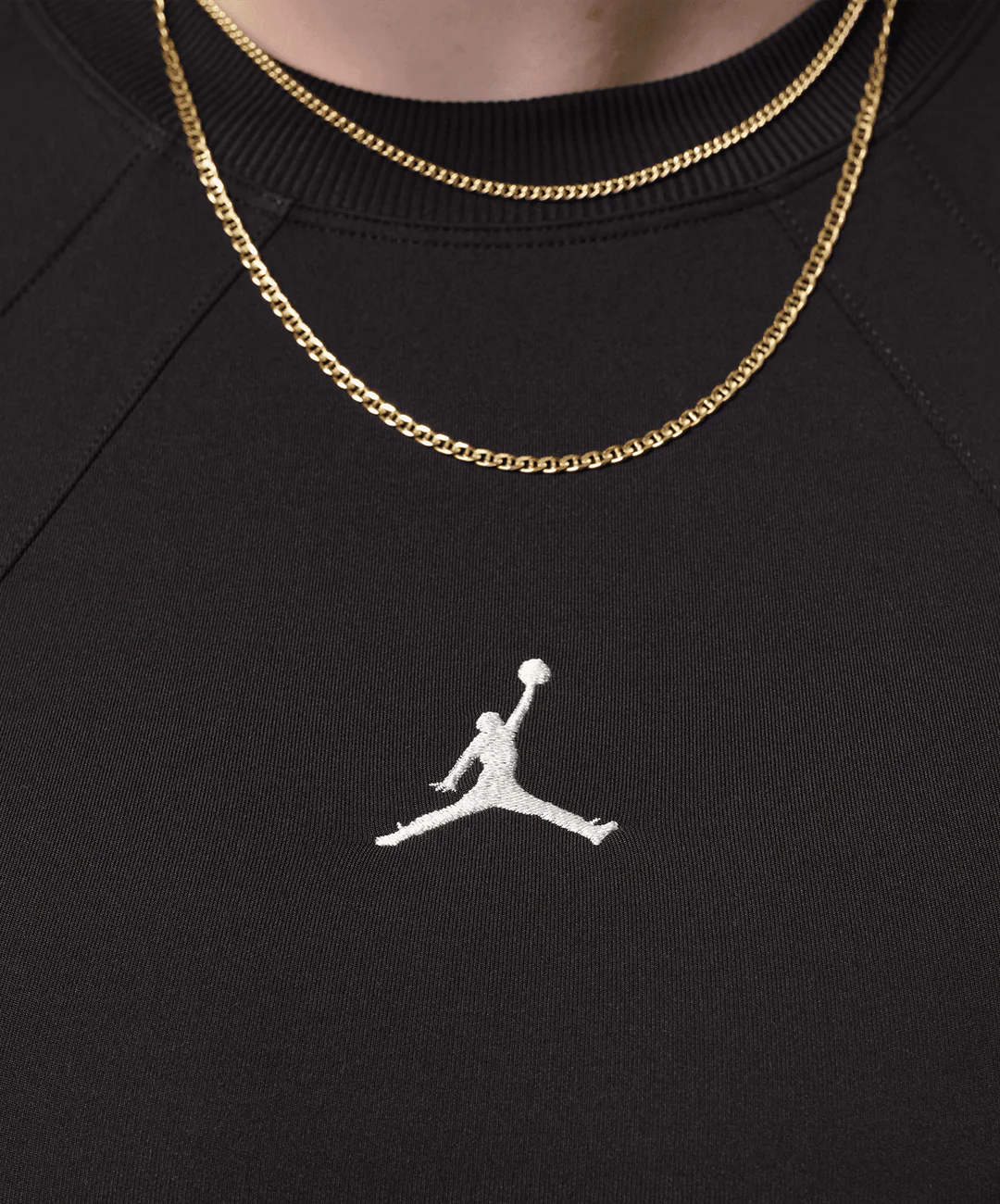 NIKE | BROOKLYN LONG-SLEEVE DRESS { BLACK/ GYM RED/ SAIL - Image 3