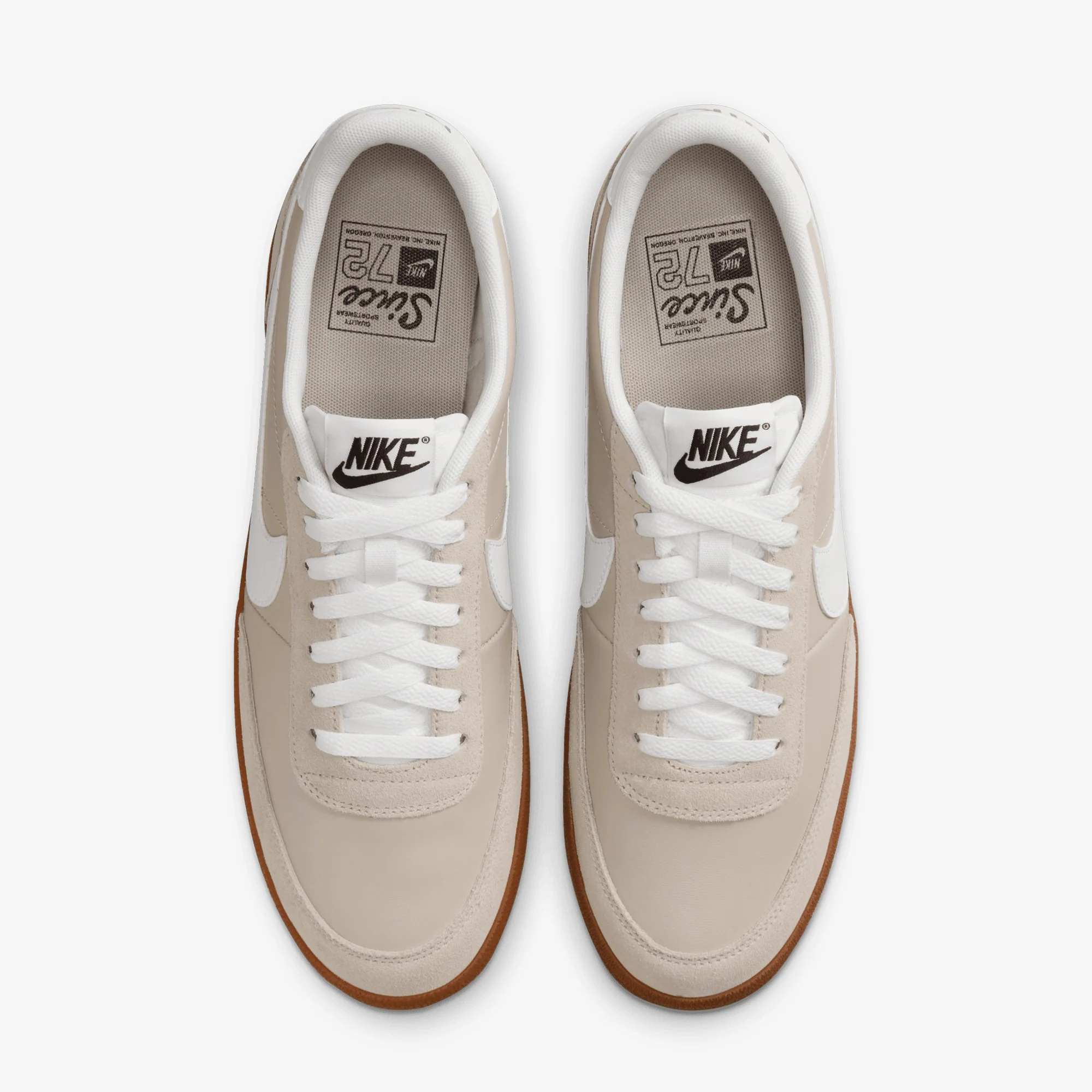 NIKE | KILLSHOT 2 LEATHER { CREAM II/WHITE-BLACK-GUM MED BROWN - Image 2