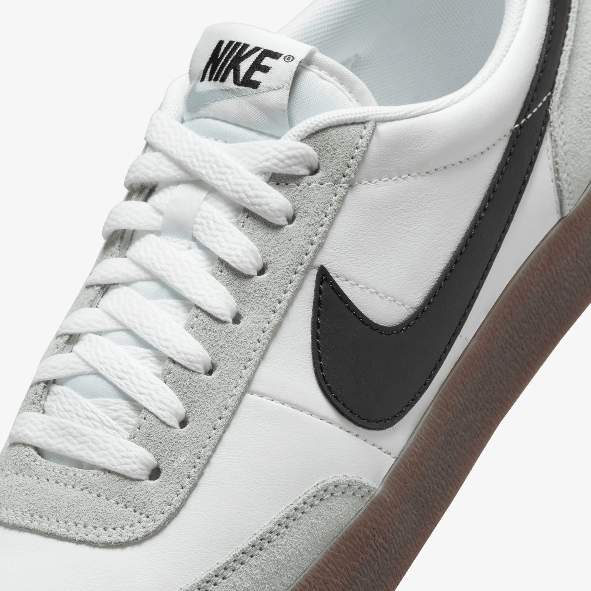 NIKE | KILLSHOT 2 LEATHER { WHITE/BLACK-LIGHT SILVER-GUM DARK BROWN - Image 5