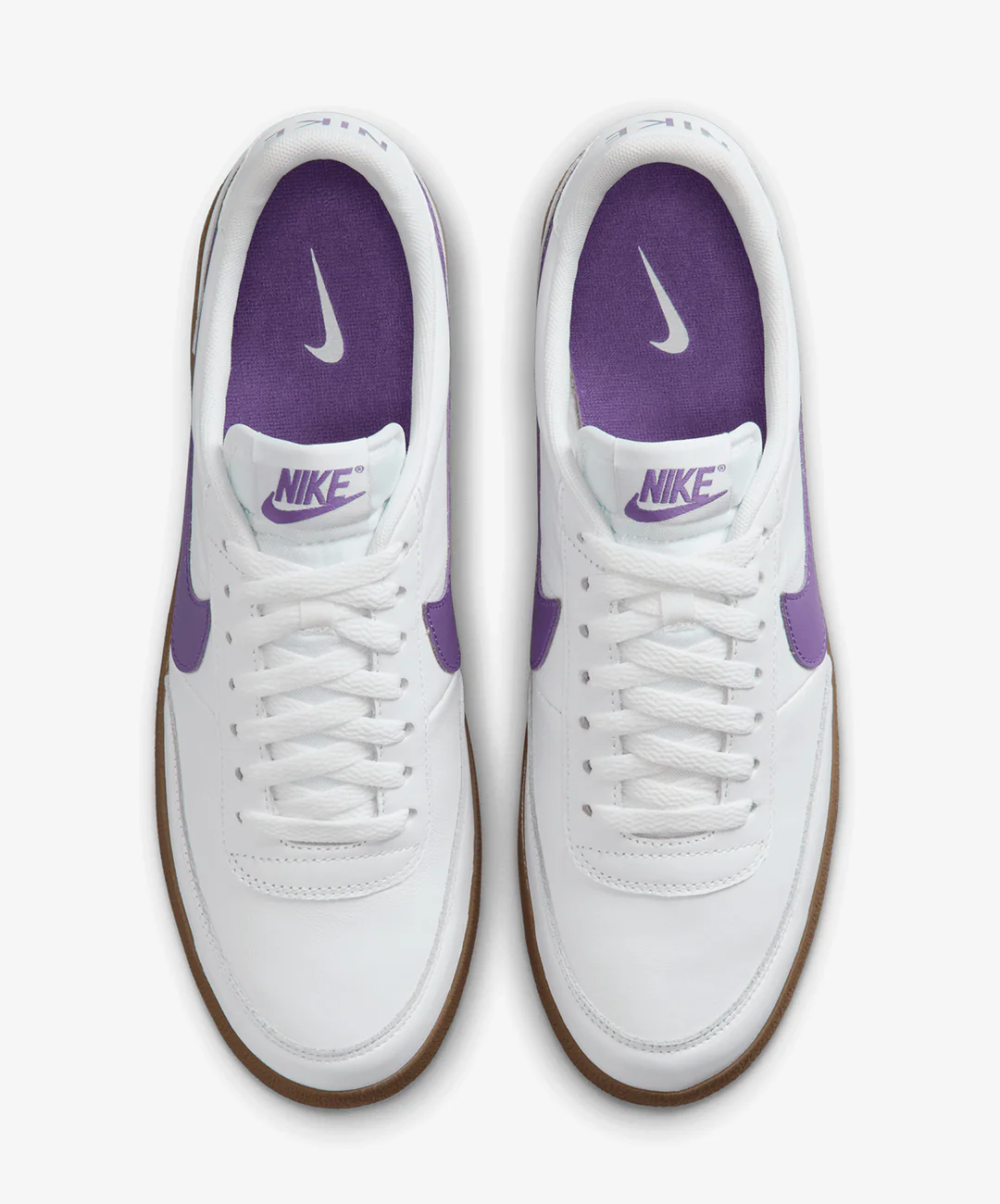 Nike | KILLSHOT 2 LEATHER { WHITE/WILD GRAPE-GUM MED BROWN - Image 2