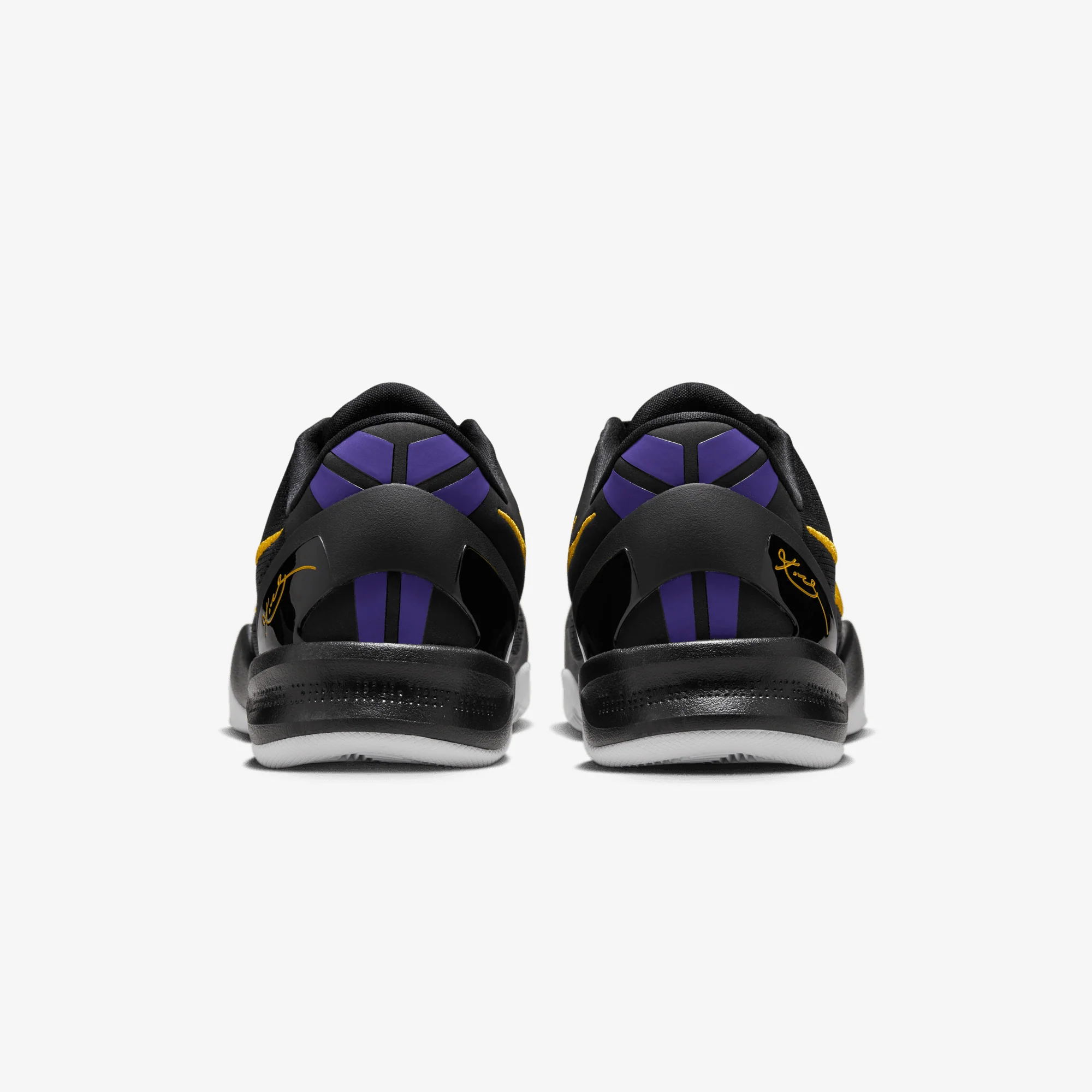NIKE | KOBE BRYANT KOBE VIII PROTRO { BLACK/UNIVERSITY GOLD-WHITE-COURT PURPLE - Image 4