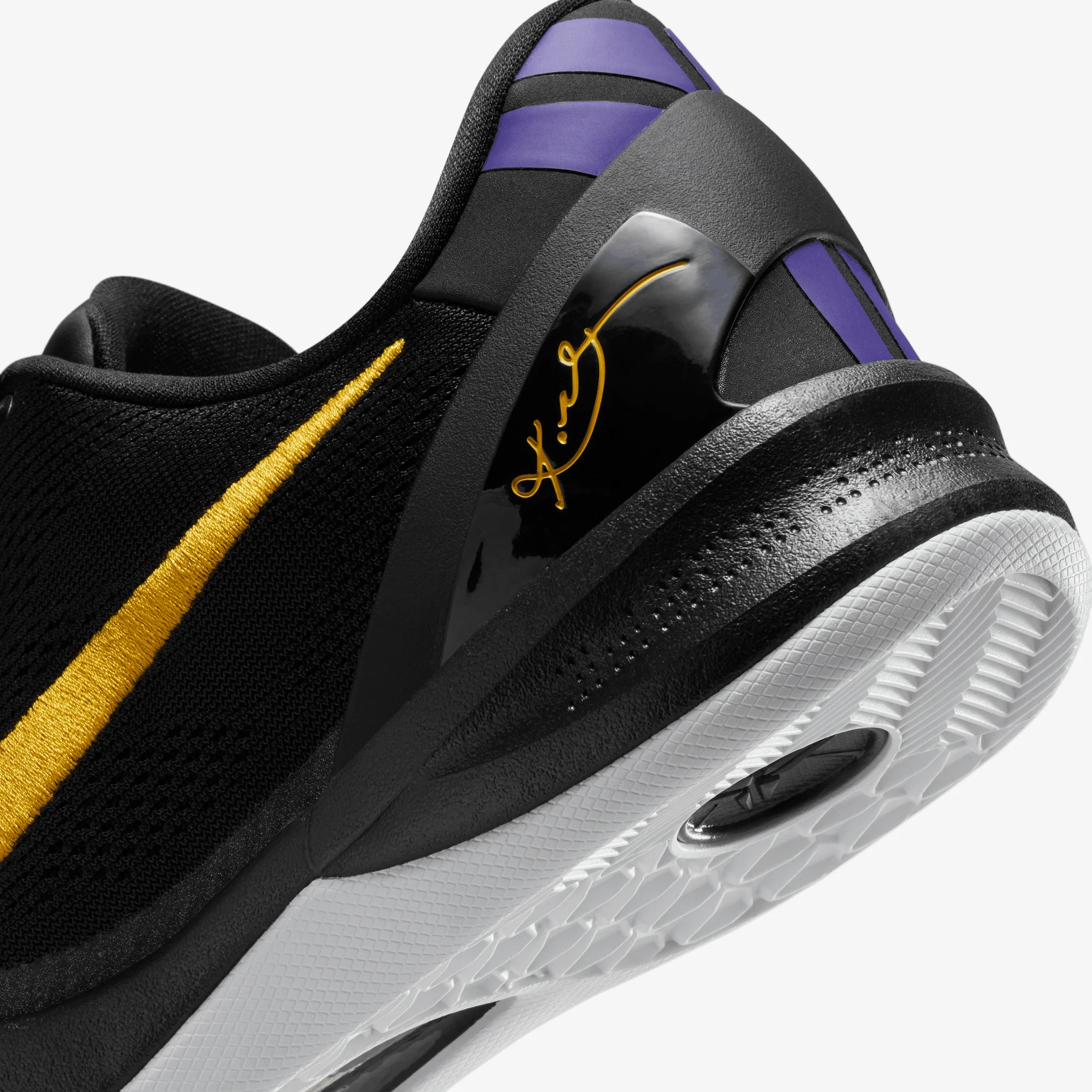 NIKE | KOBE BRYANT KOBE VIII PROTRO { BLACK/UNIVERSITY GOLD-WHITE-COURT PURPLE - Image 6