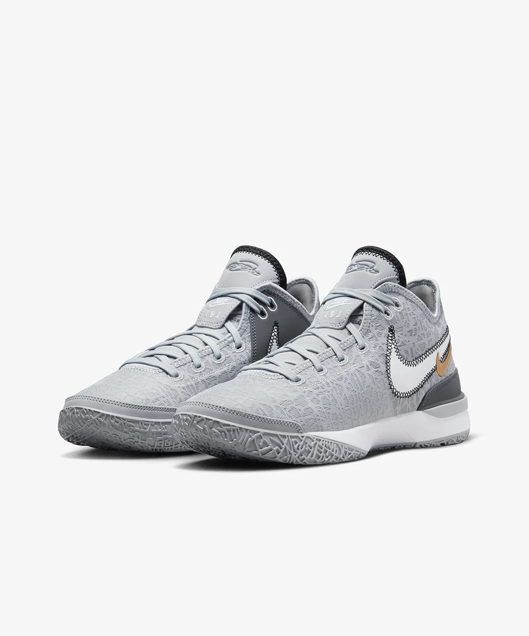 NIKE | LEBRON NXXT GEN { WOLF GREY/WHITE-IRON GREY-BLACK - Image 3
