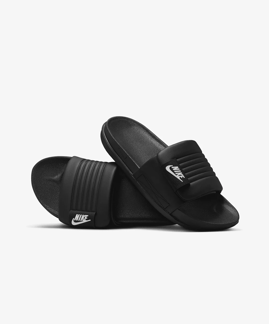 Nike | OFFCOURT ADJUST { BLACK/BLACK/WHITE - Image 3