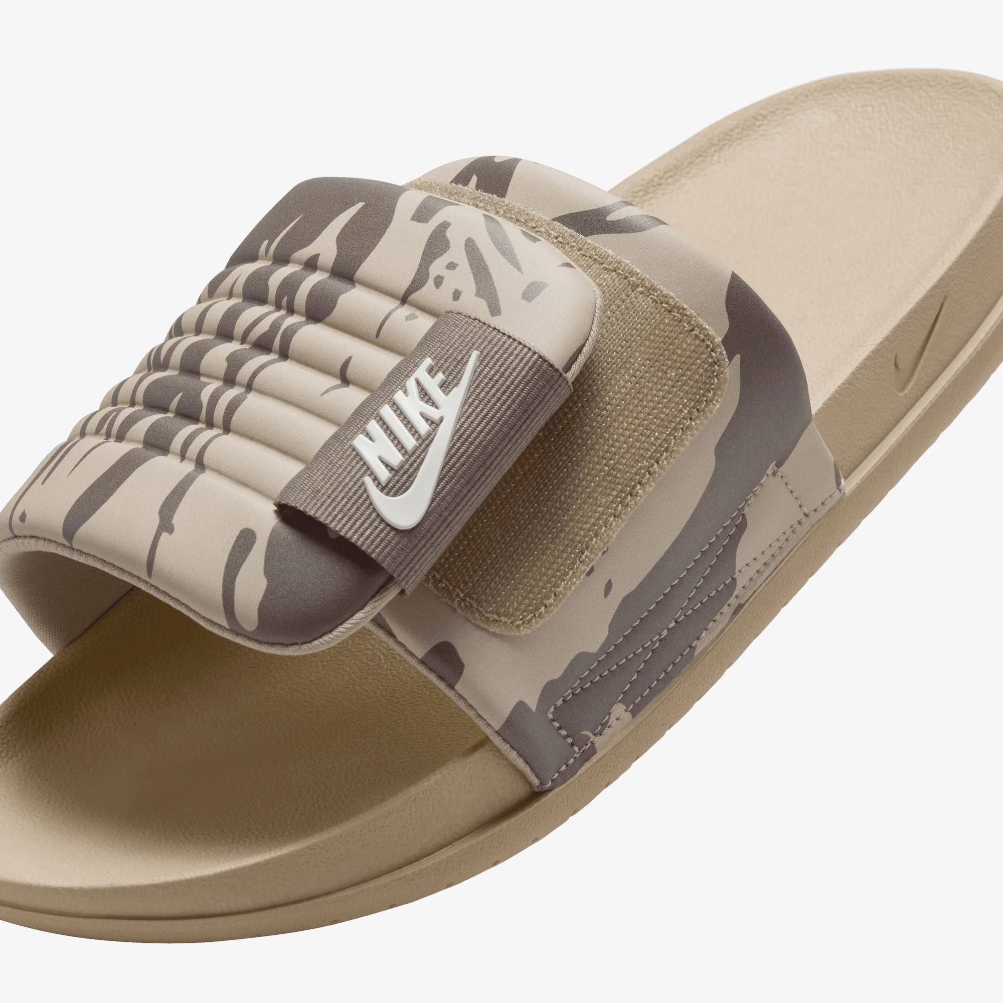 NIKE | OFFCOURT ADJUST { LIMESTONE/SEA GLASS-OLIVE GREY - Image 4