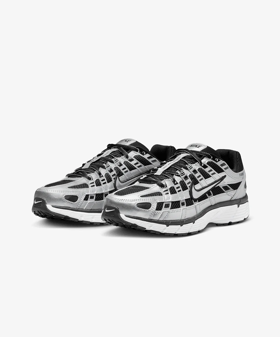 NIKE | P-6000 { METALLIC SILVER/METALLIC SILVER-BLACK - Image 3