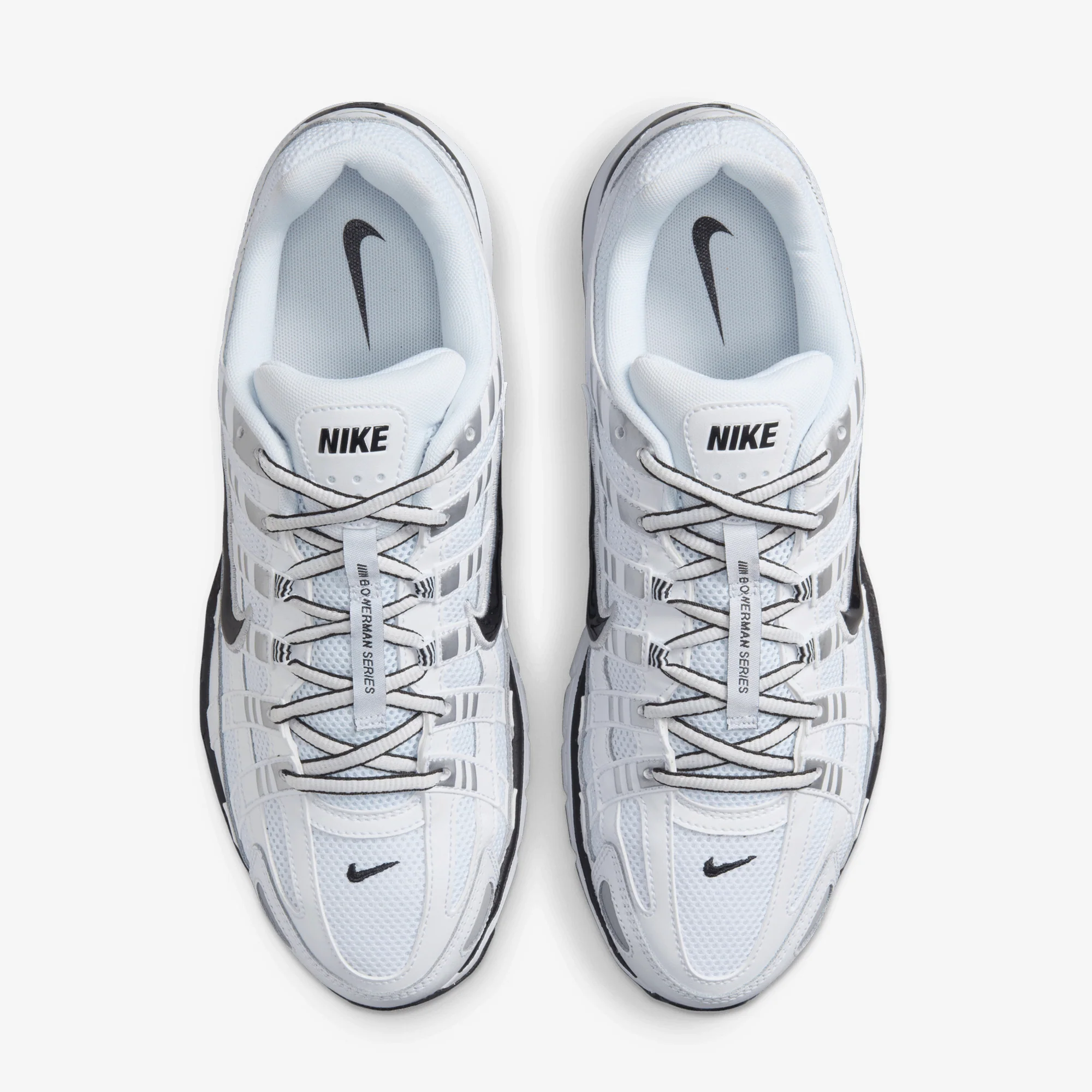 NIKE | P-6000 { WHITE/BLACK-METALLIC SILVER-BLACK - Image 2