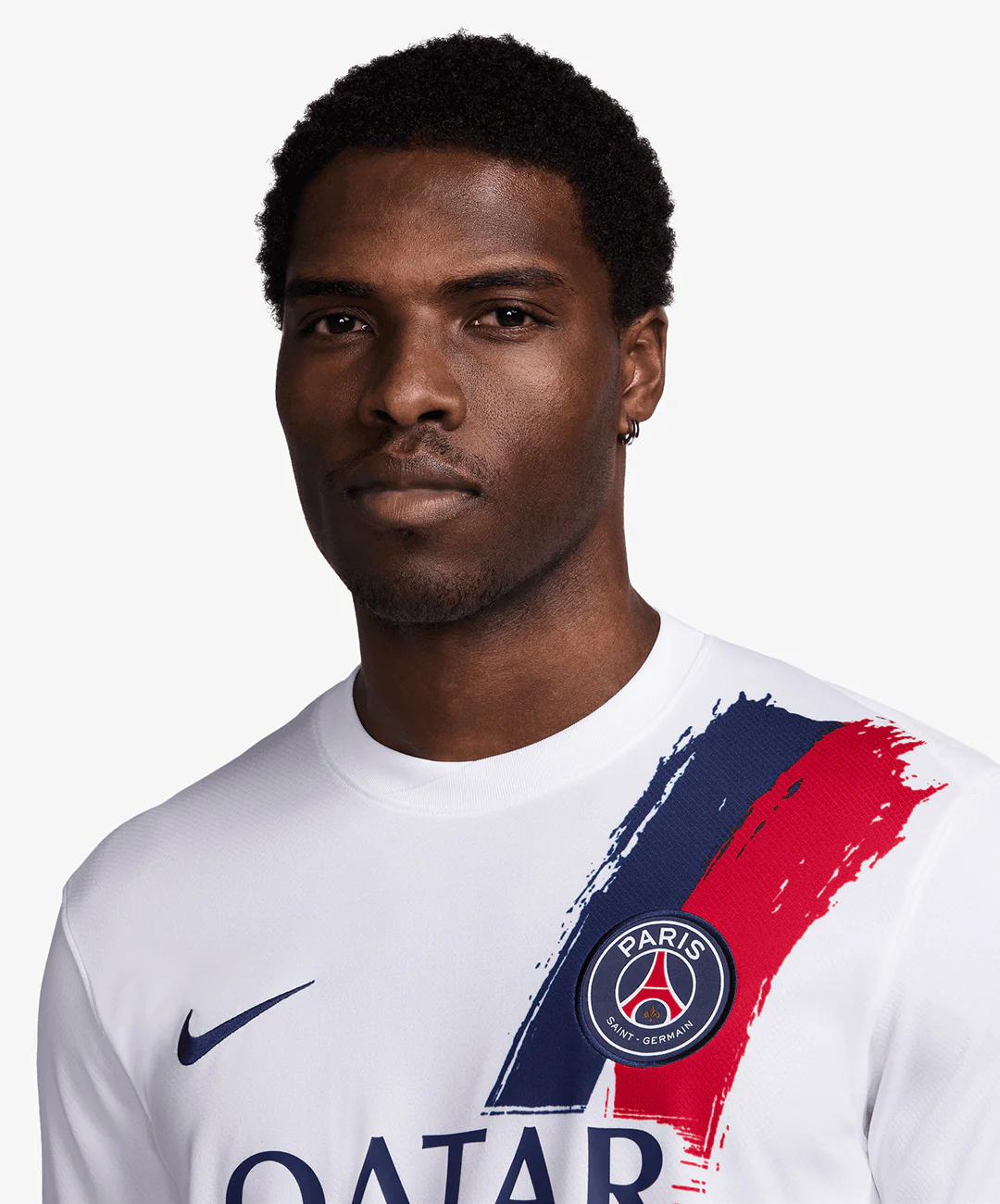 NIKE | PARIS SAINT-GERMAIN 2024/25 STADIUM AWAY { WHITE/MIDNIGHT NAVY/MIDNIGHT NAVY - Image 3