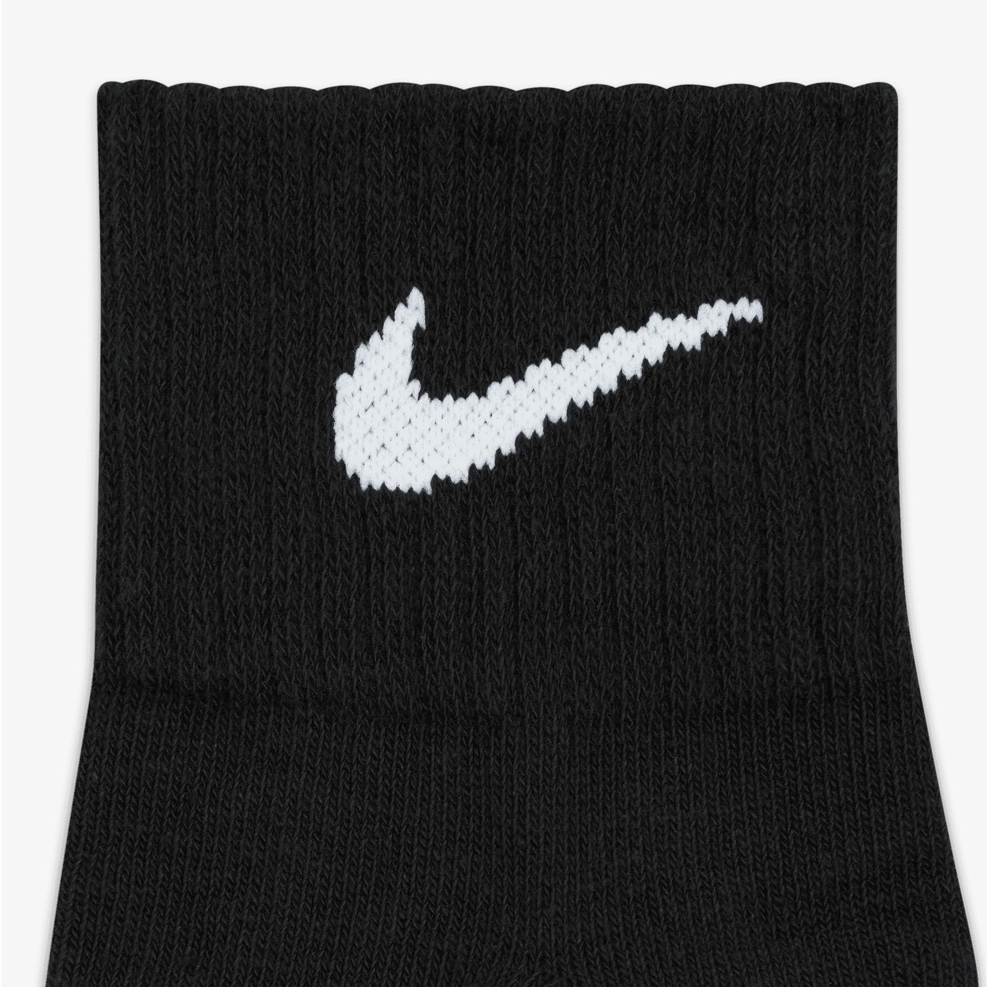 NIKE | PERFORMANCE LIGHTWEIGHT TRAINING ANKLE SOCKS (3 PAIRS) { BLACK/WHITE - Image 5