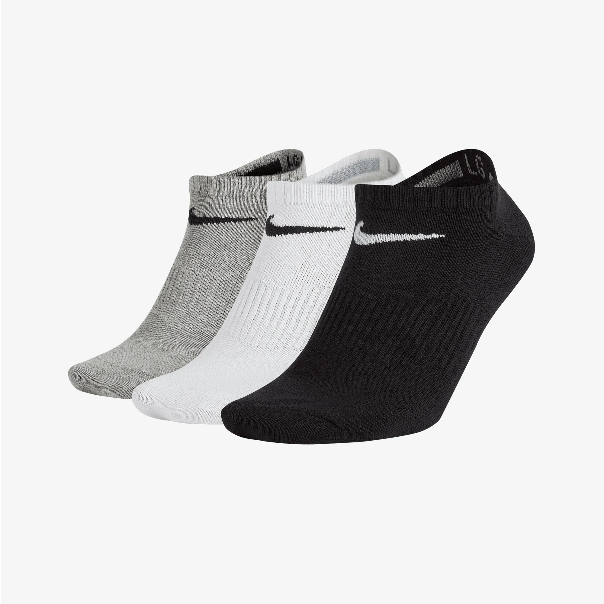 NIKE | PERFORMANCE LIGHTWEIGHT TRAINING NO-SHOW SOCKS (3 PAIRS) { MULTI