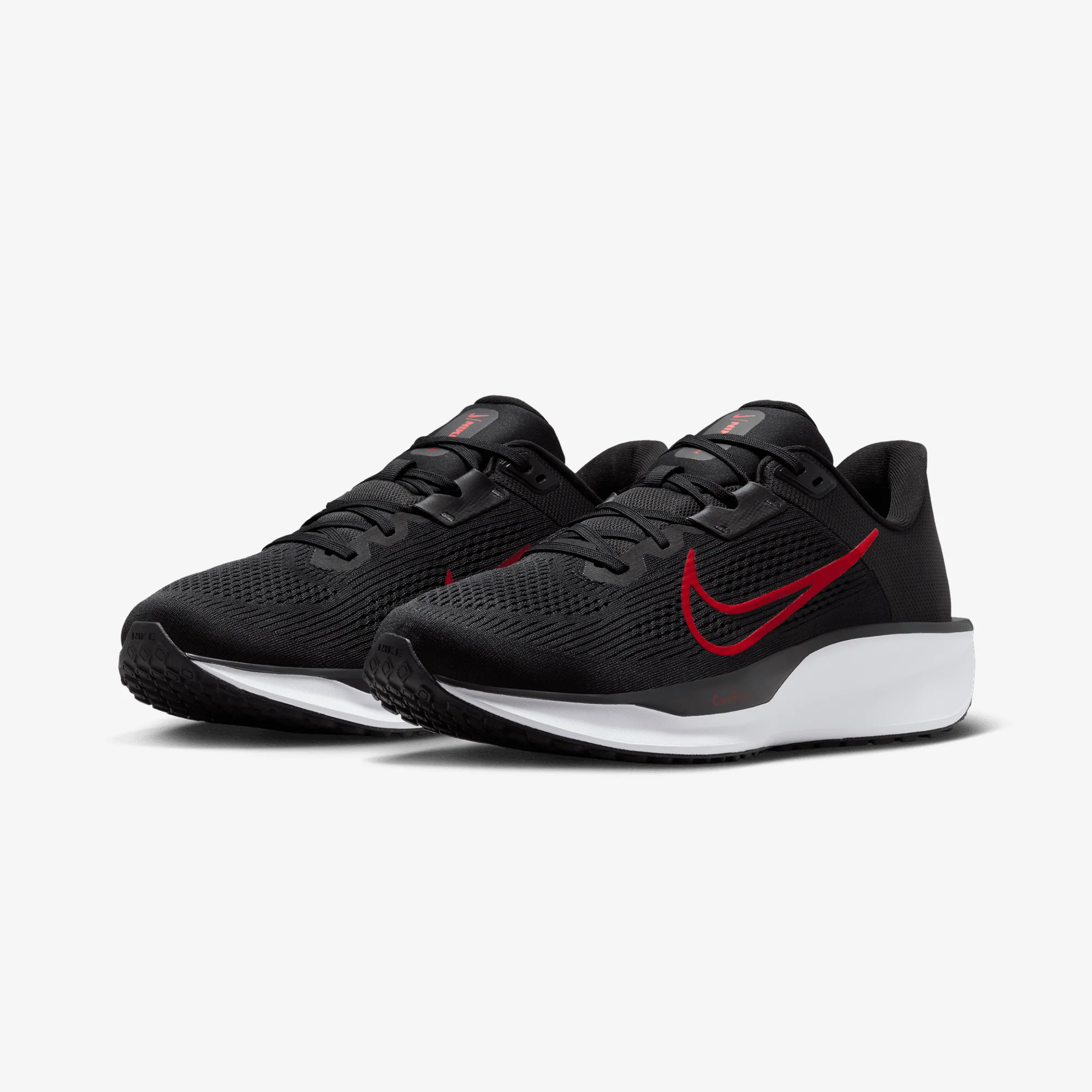 Nike | QUEST 6 { BLACK/UNIVERSITY RED-WHITE - Image 3