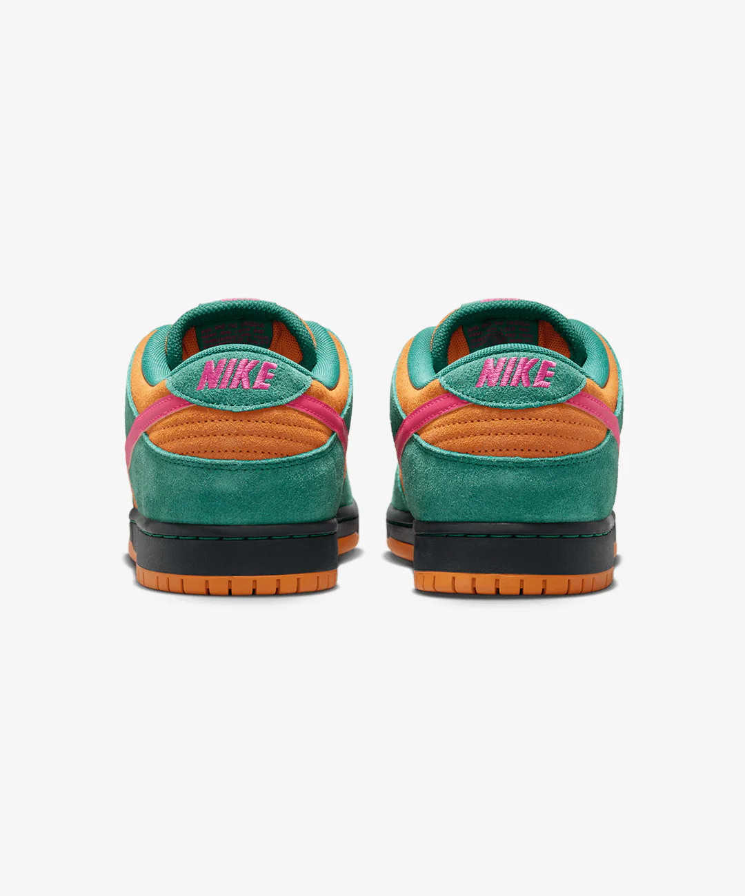 Nike | SB DUNK LOW PRO { GREEN NOISE/WATERMELON-LIGHT CURRY - Image 3
