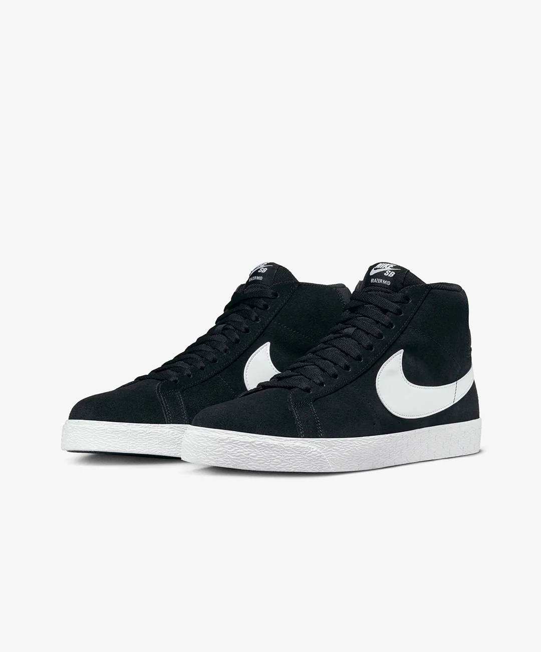 Nike | SB ZOOM BLAZER MID { BLACK/WHITE-WHITE-WHITE - Image 3
