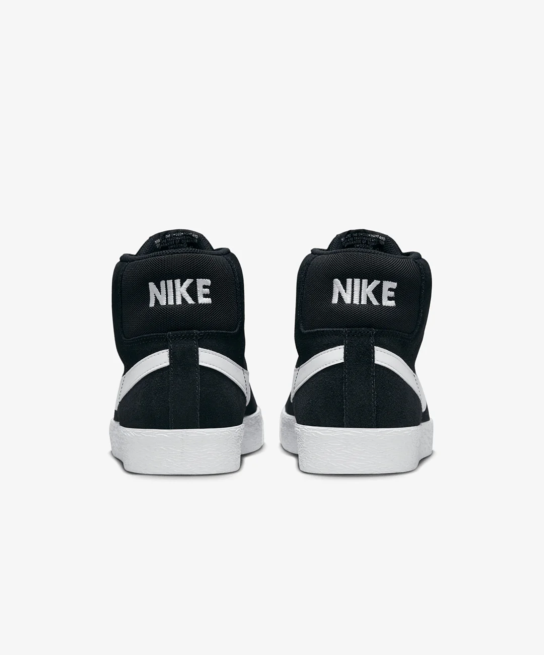 Nike | SB ZOOM BLAZER MID { BLACK/WHITE-WHITE-WHITE - Image 4