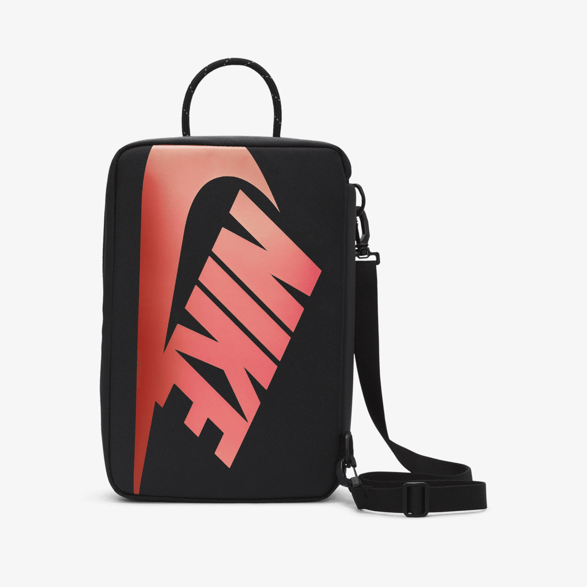 NIKE | SHOE BOX BAG { BLACK/BLACK/UNIVERSITY RED - Image 2
