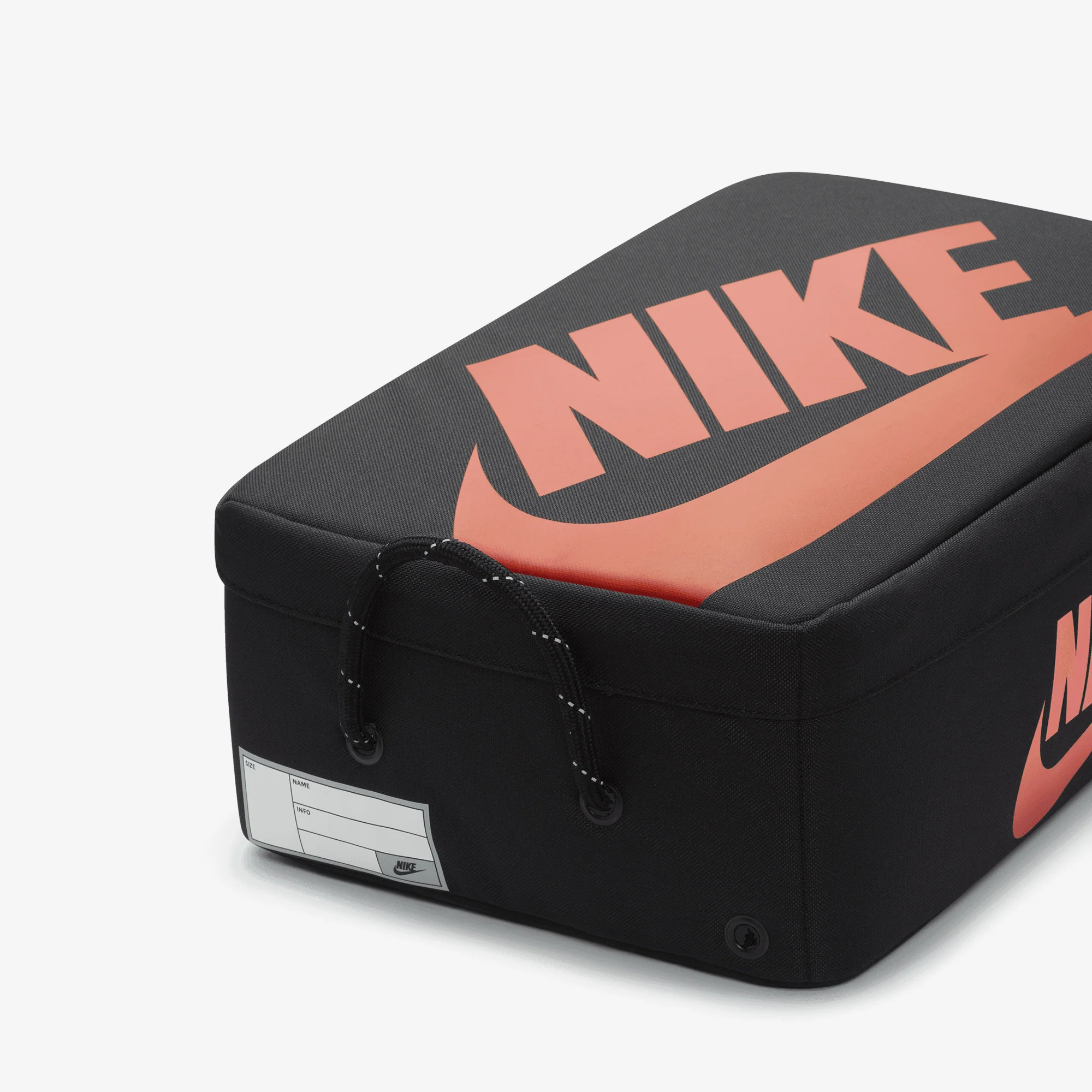 NIKE | SHOE BOX BAG { BLACK/BLACK/UNIVERSITY RED - Image 5