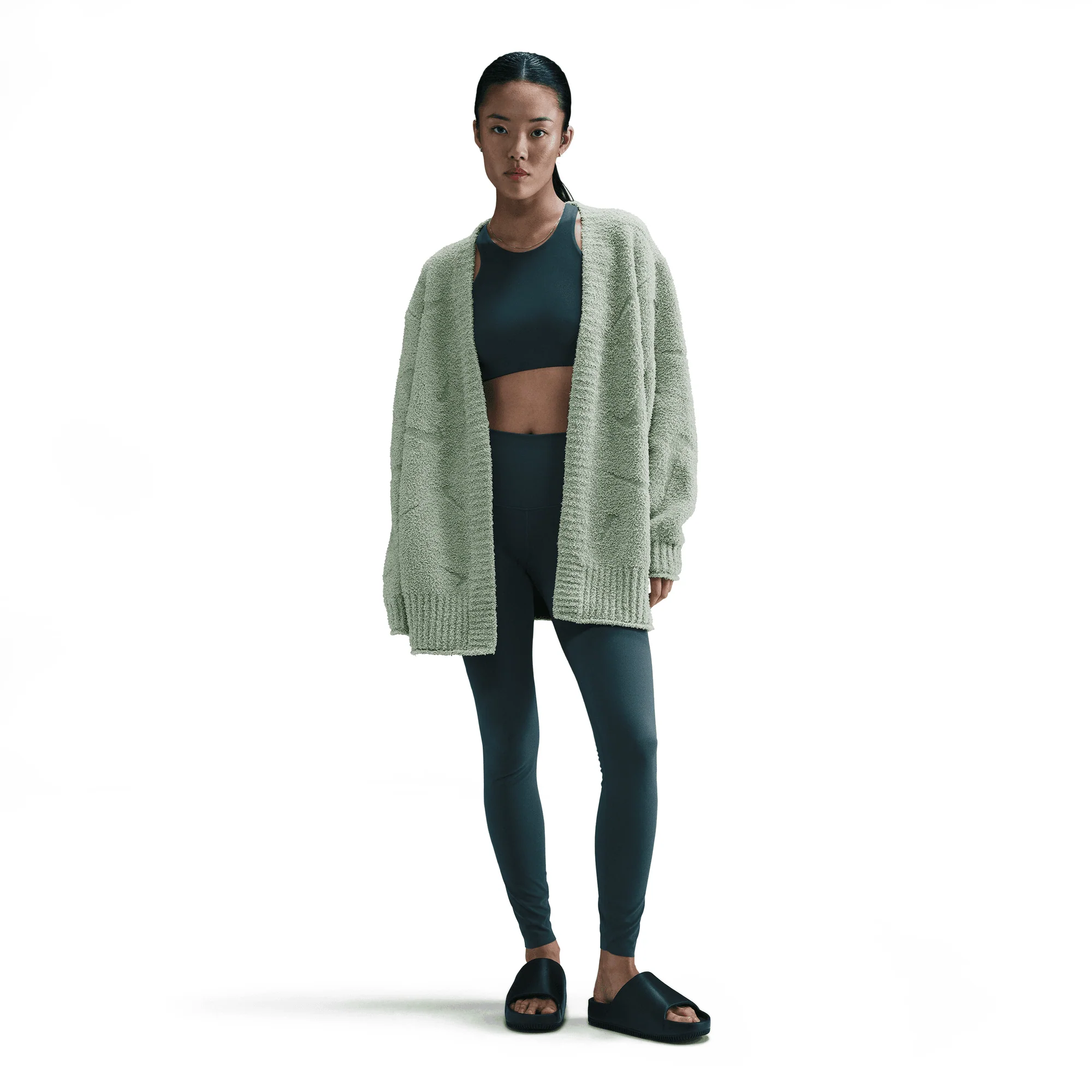 NIKE | SPORTSWEAR PHOENIX COZY BOUCLE { GREEN - Image 5