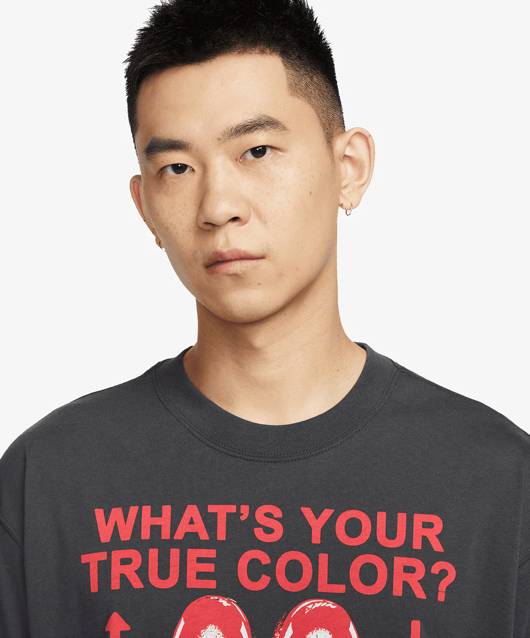 NIKE | SPORTSWEAR T-SHIRT { ANTHRACITE - Image 3