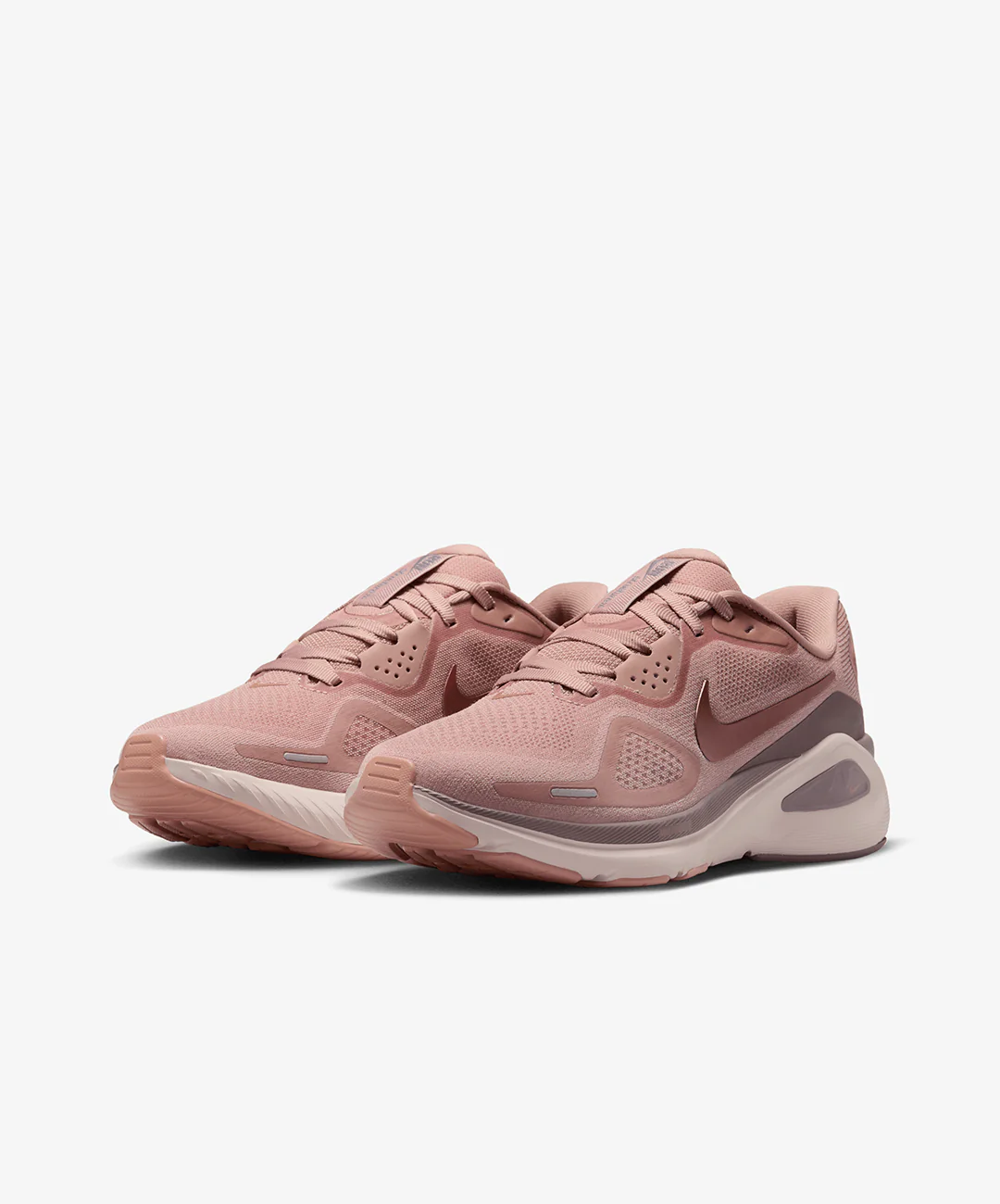 NIKE | STRUCTURE 26 { PARTICLE PINK/MTLC ROSE GOLD-TAUPE GREY - Image 2