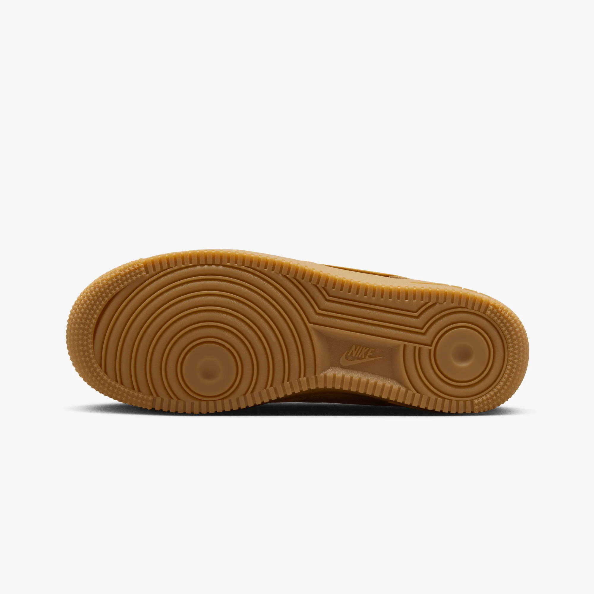 NIKE | AIR FORCE 1 '07 { FLAX/WHEAT-GUM LIGHT BROWN-BLACK - Image 6