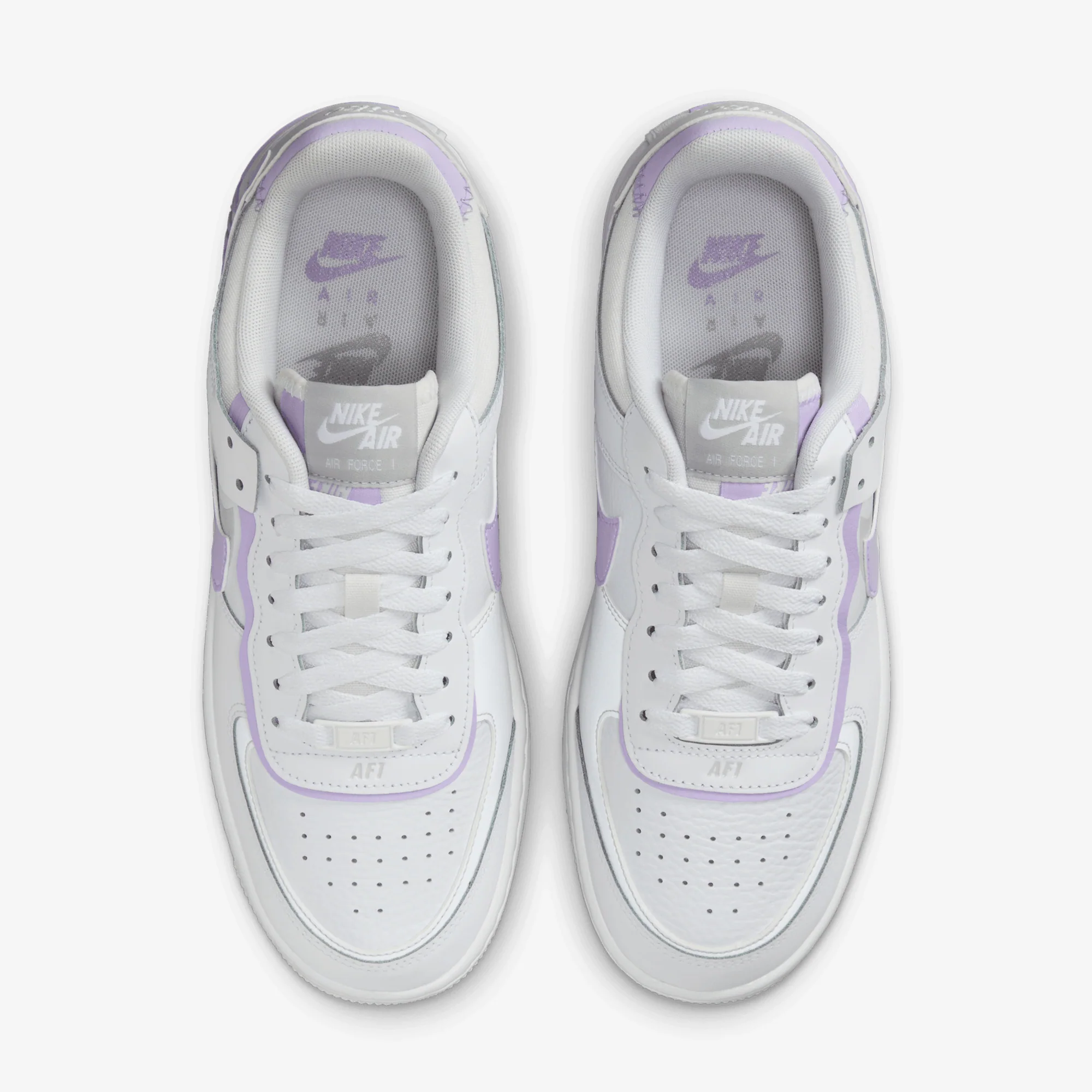 NIKE | AIR FORCE 1 SHADOW { WHITE/LILAC BLOOM-PHOTON DUST-WHITE - Image 2