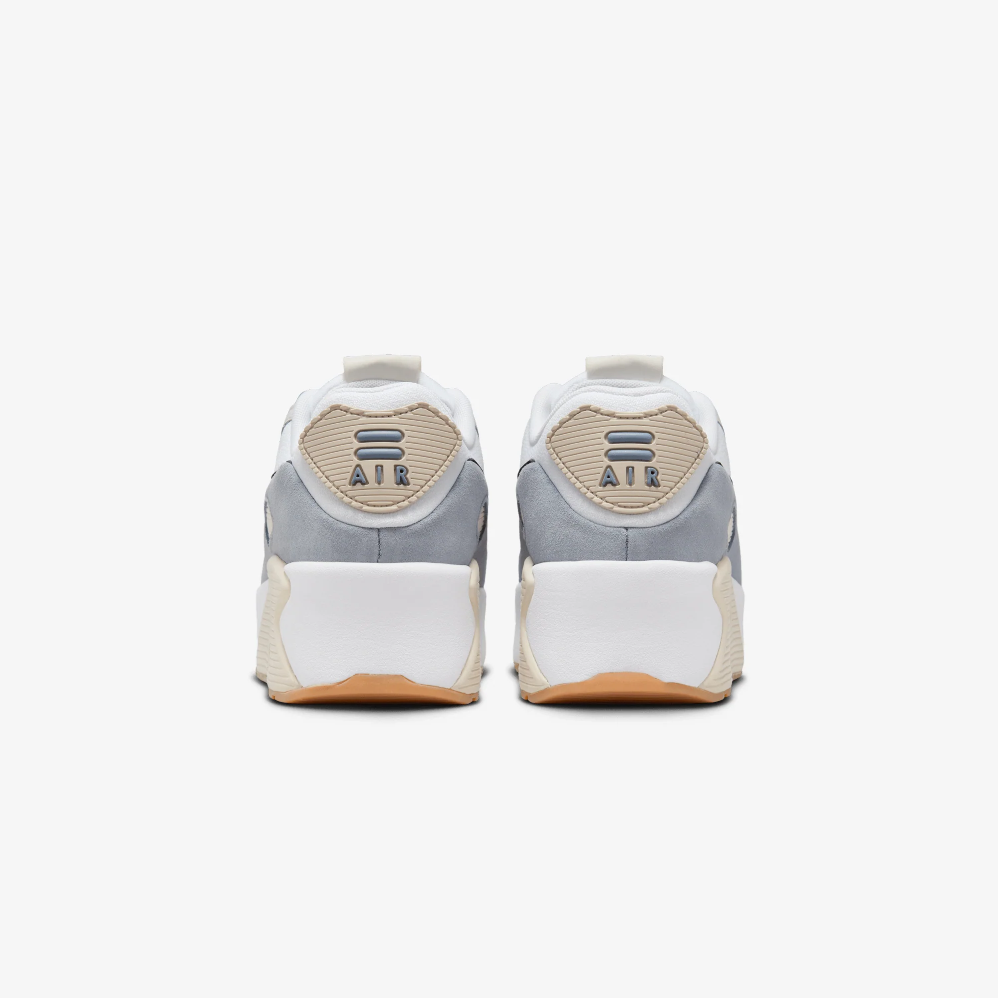 NIKE | AIR MAX 90 LV8 { WHITE/BLACK-ASHEN SLATE-LT OREWOOD BRN - Image 4