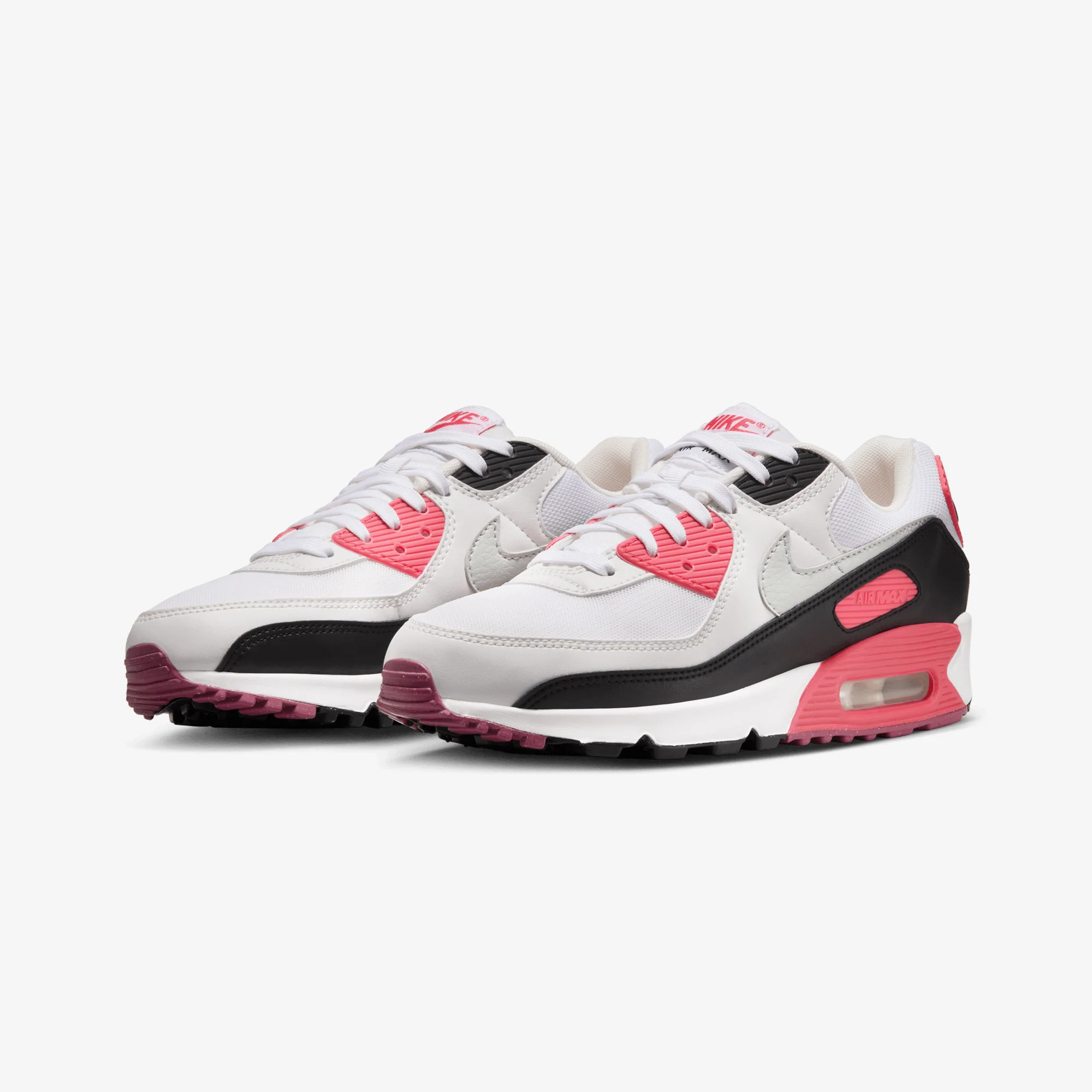 NIKE | AIR MAX 90 { WHITE/LIGHT SILVER-ASTER PINK-BLACK - Image 3