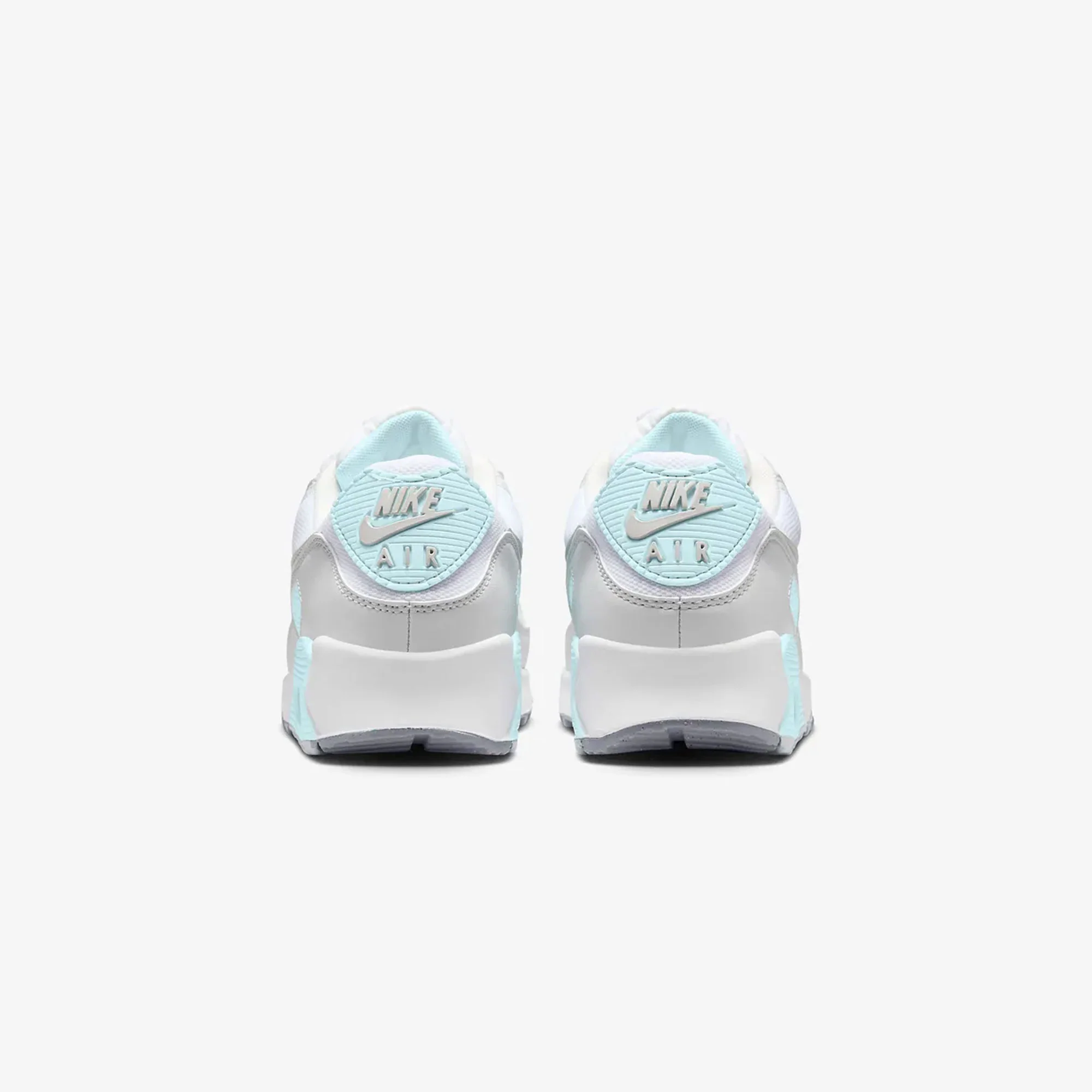 NIKE | AIR MAX 90 { WHITE/LIGHT SILVER-GLACIER BLUE - Image 3