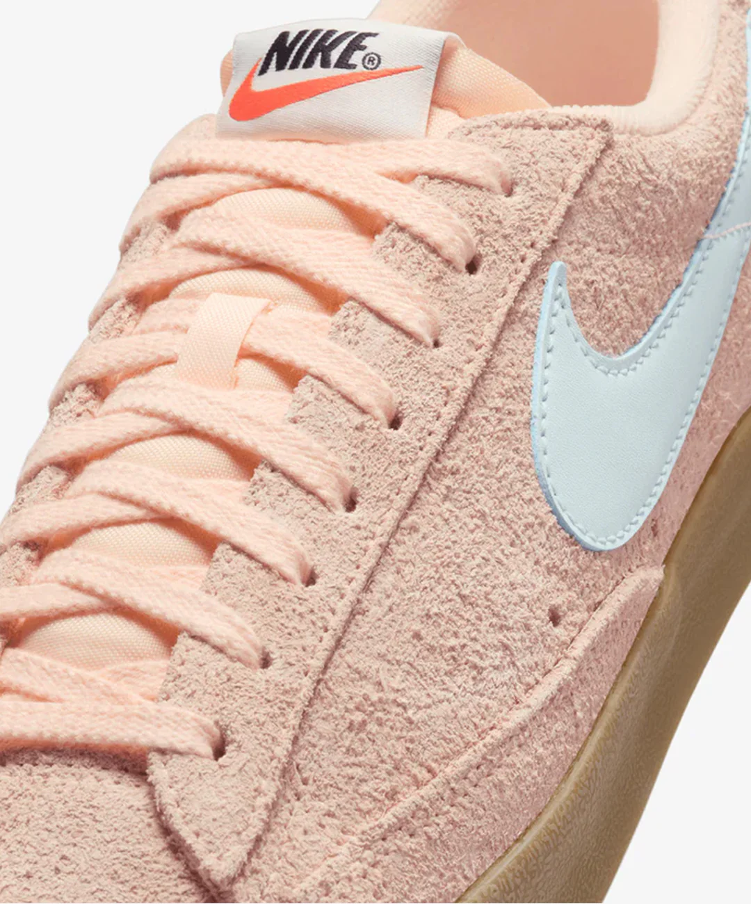 NIKE | BLAZER LOW '77 VINTAGE { CRIMSON TINT/GLACIER BLUE - Image 5