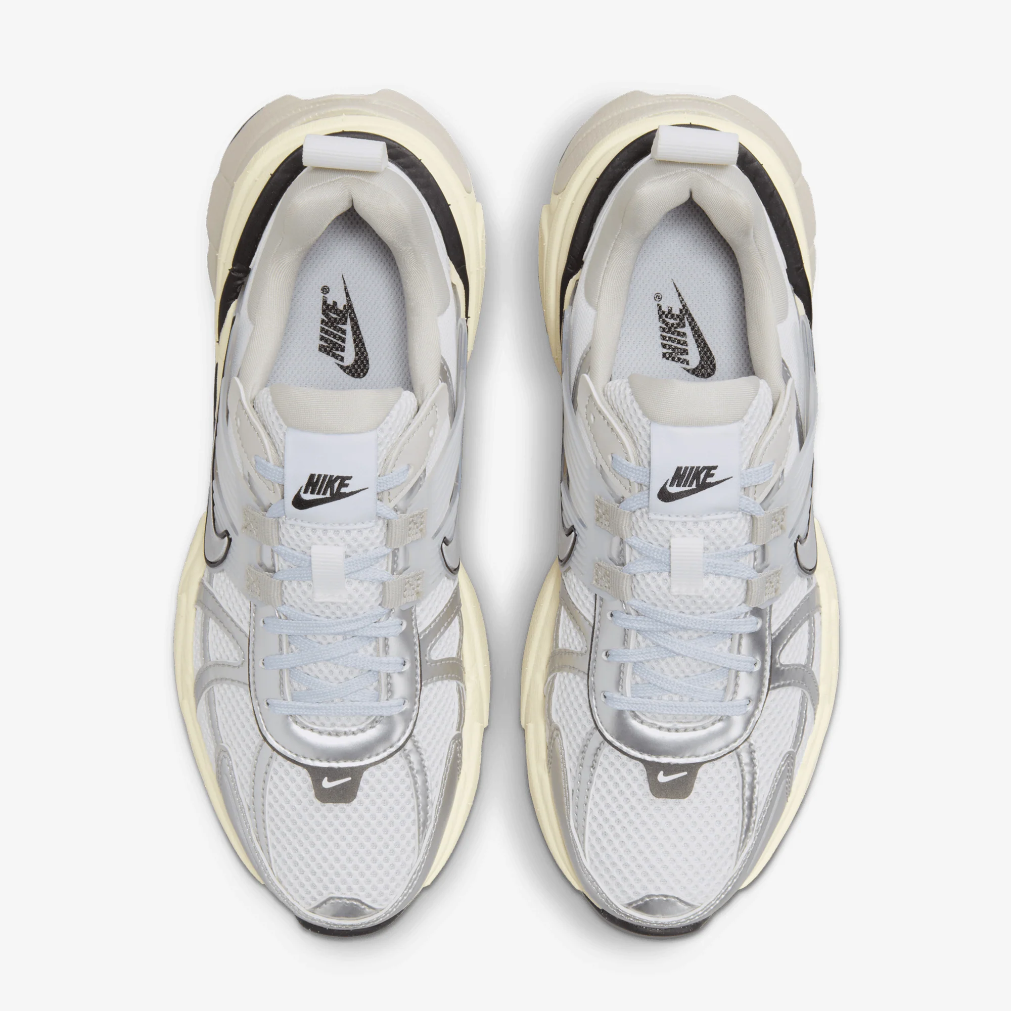 NIKE | V2K RUN { SUMMIT WHITE/METALLIC SILVER - Image 2