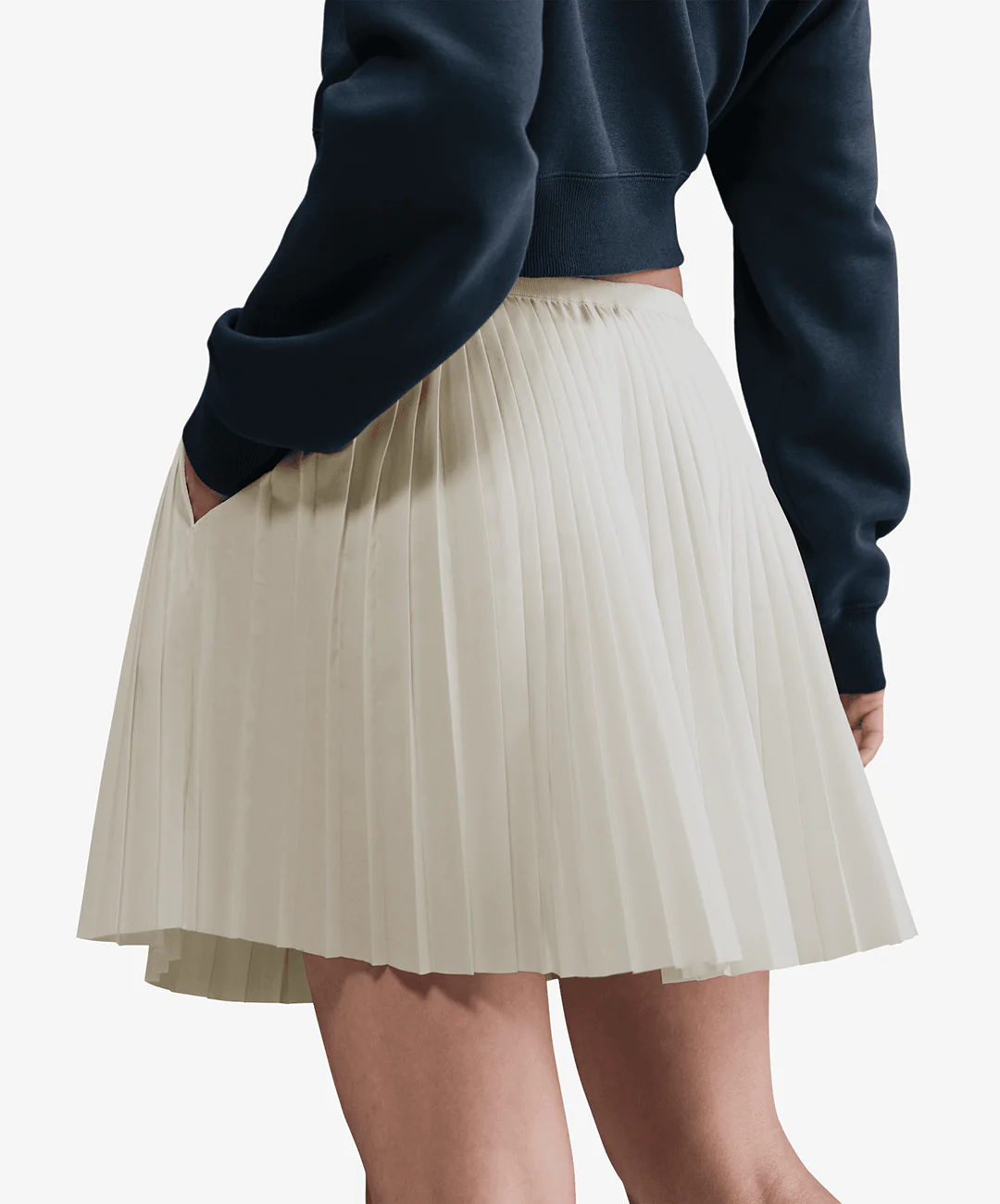 NIKE | PLEATED SKIRT { WHITE - Image 2