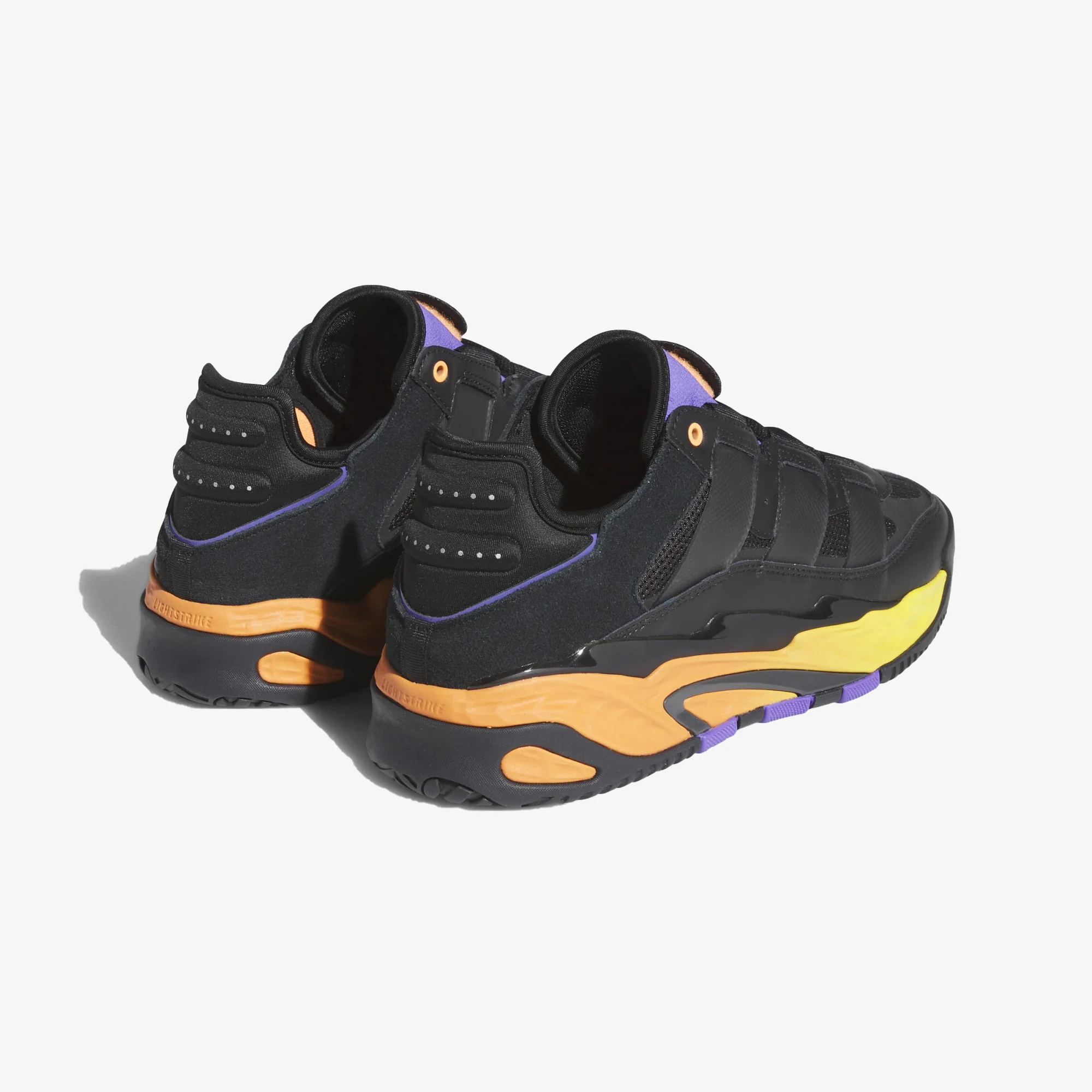 Adidas Originals | NITEBALL { CORE BLACK/GREY/PURPLE RUSH - Image 3
