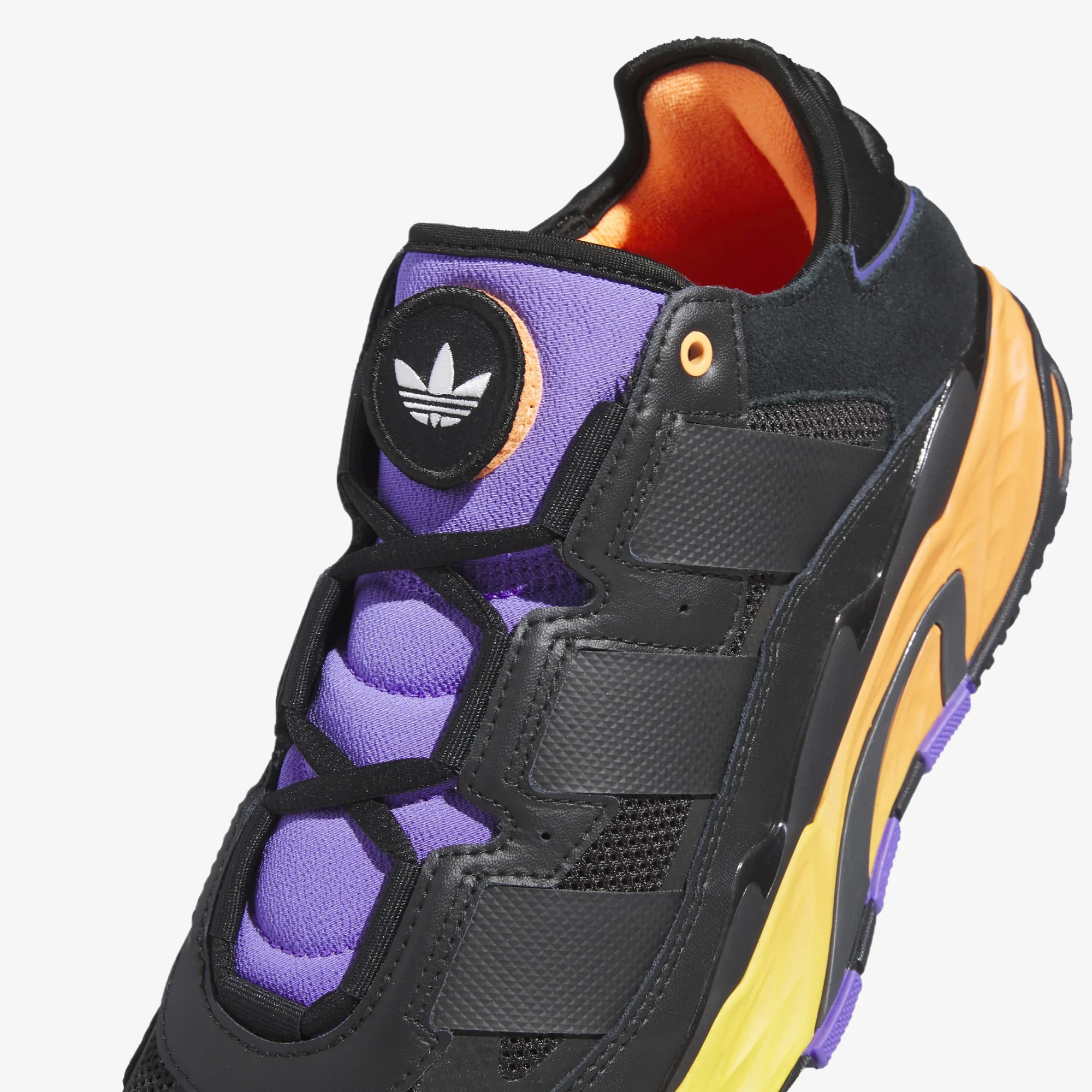 Adidas Originals | NITEBALL { CORE BLACK/GREY/PURPLE RUSH - Image 5