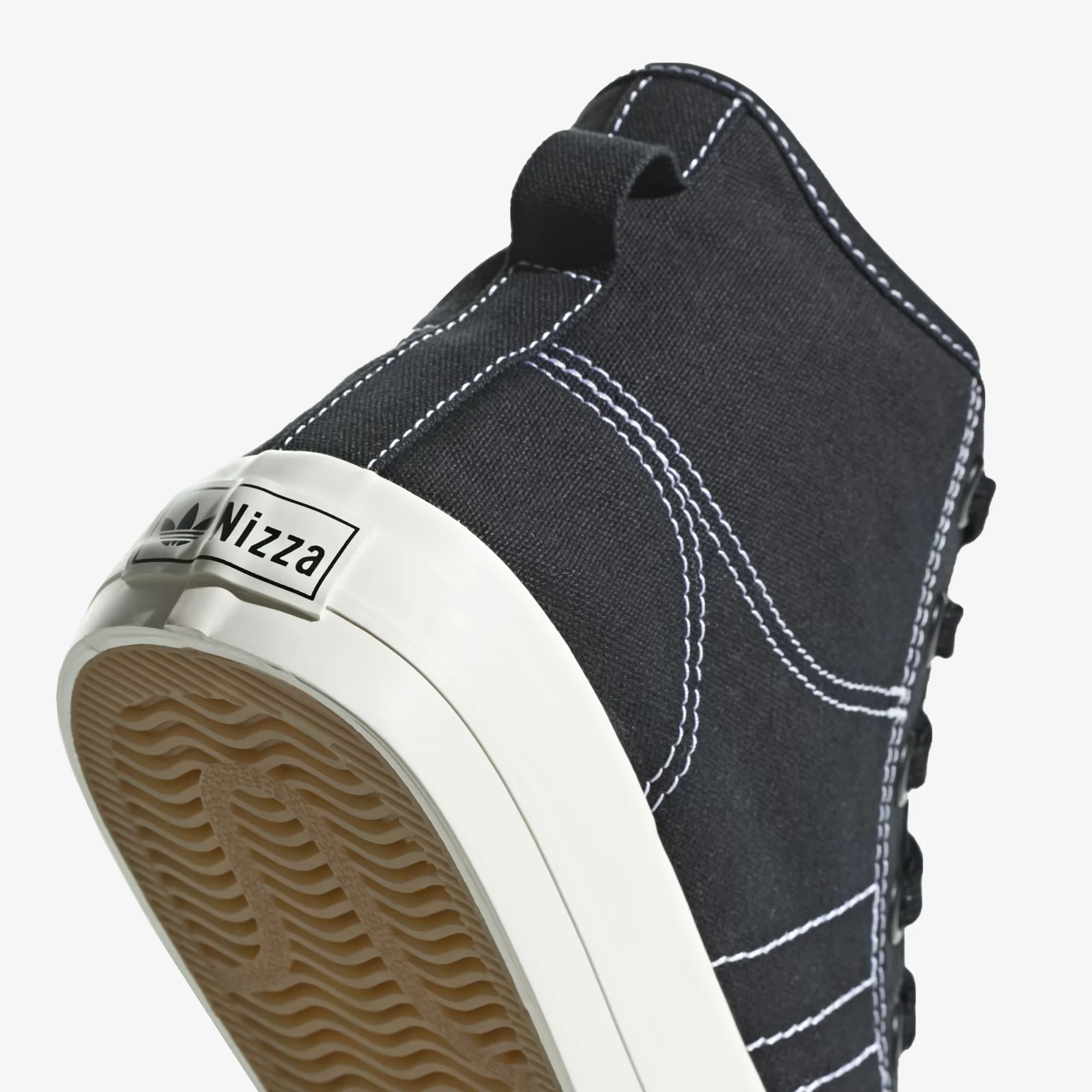 Adidas Originals | NIZZA RF HI { CORE BLACK/WHITE/OFF WHITE - Image 5
