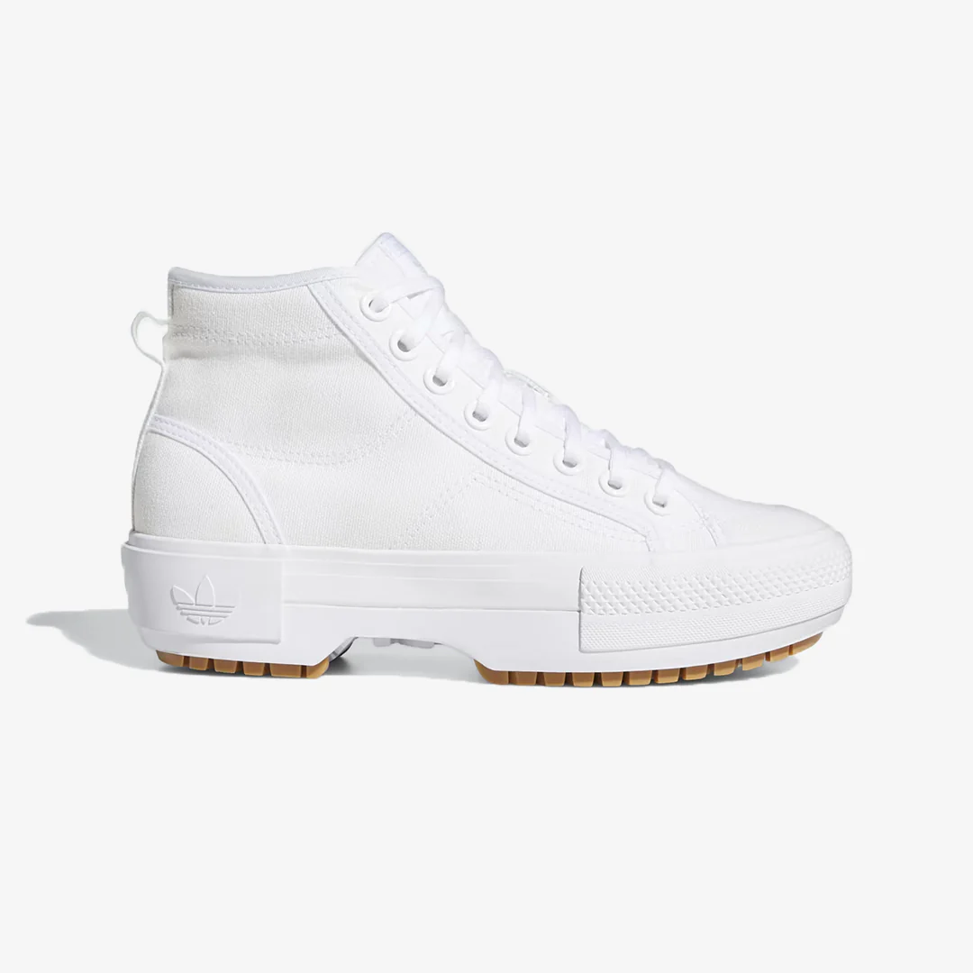 Adidas Originals | NIZZA TREK SHOES { CLOUD WHITE / GUM / GREY ONE