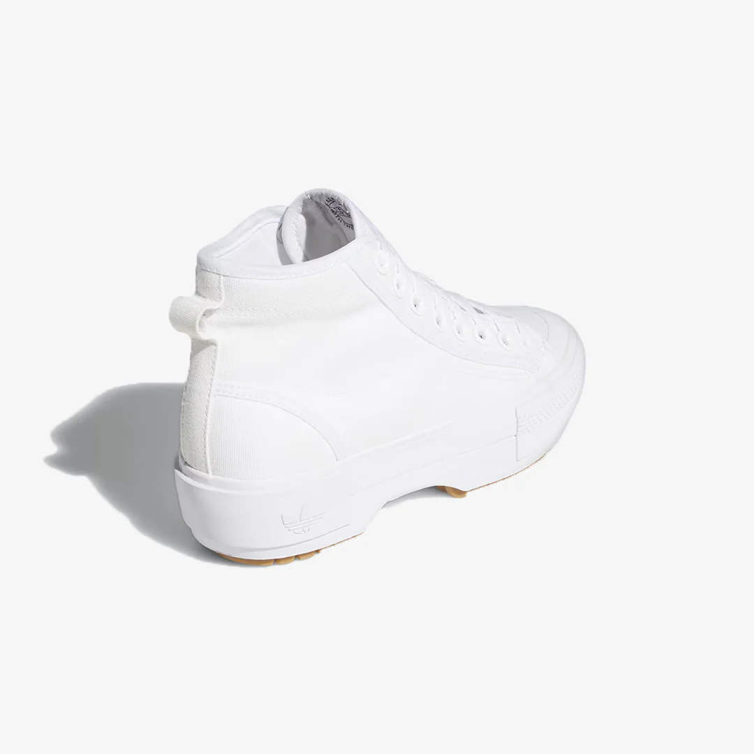 Adidas Originals | NIZZA TREK SHOES { CLOUD WHITE / GUM / GREY ONE - Image 3