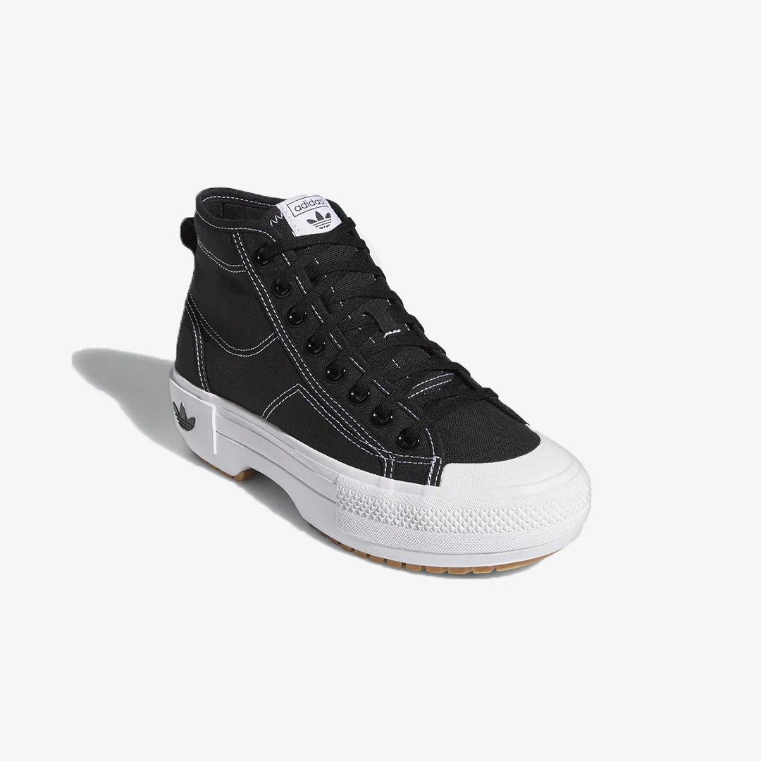 Adidas Originals | NIZZA TREK SHOES { CORE BLACK/CLOUD WHITE/GUM - Image 2