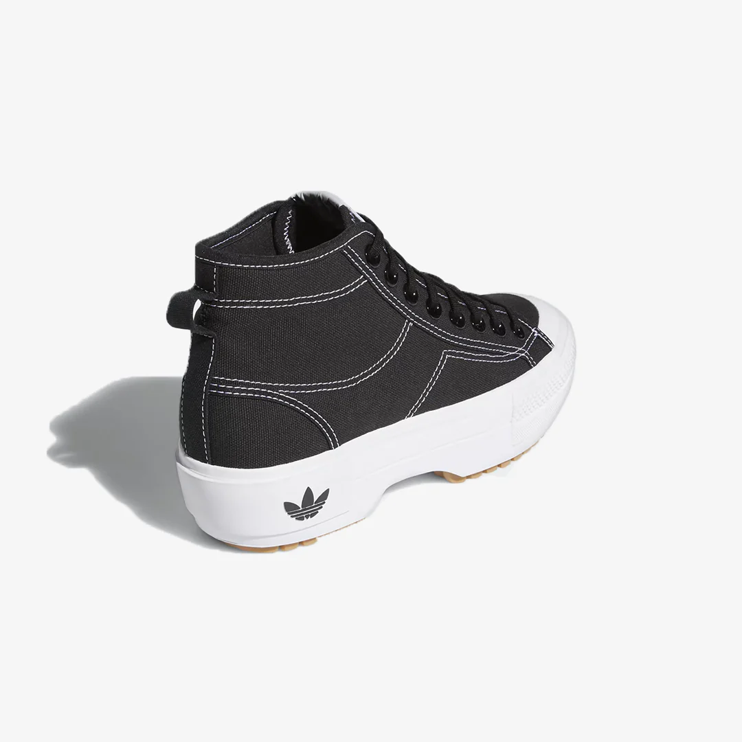 Adidas Originals | NIZZA TREK SHOES { CORE BLACK/CLOUD WHITE/GUM - Image 3
