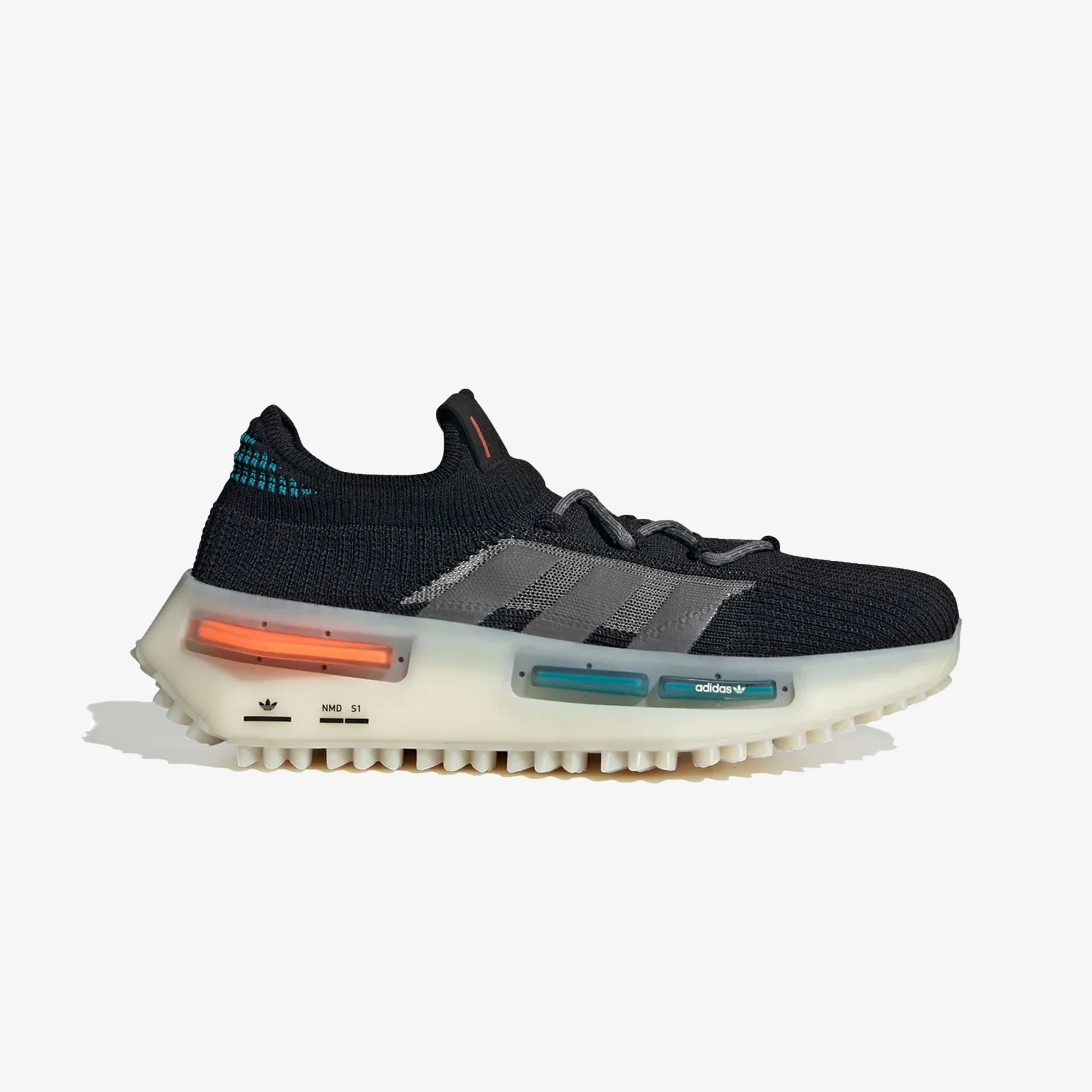 Adidas Originals | NMD_S1 { CORE BLACK/OFF WHITE/GREY FIVE
